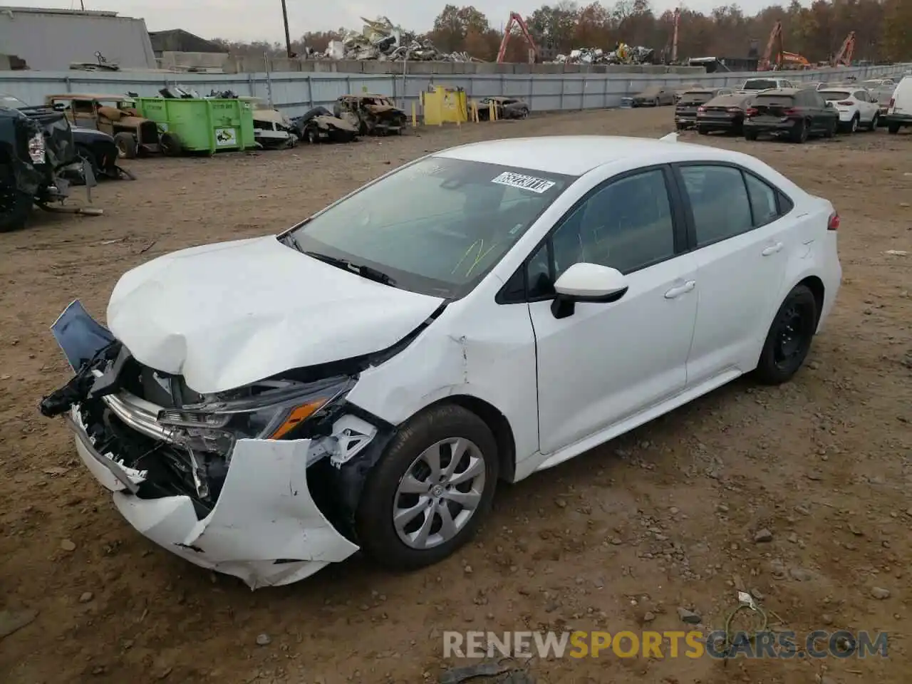 2 Photograph of a damaged car 5YFEPMAE0MP198173 TOYOTA COROLLA 2021