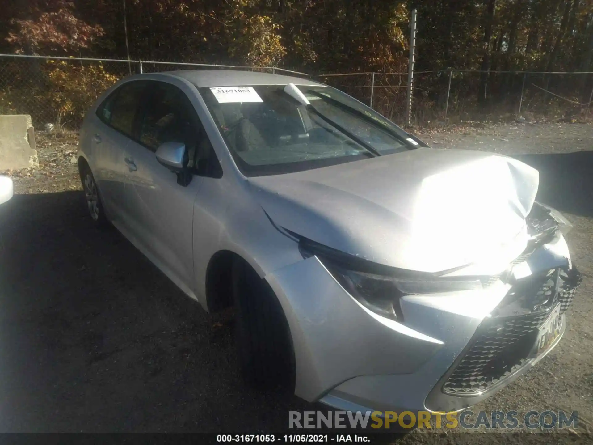 1 Photograph of a damaged car 5YFEPMAE0MP199730 TOYOTA COROLLA 2021