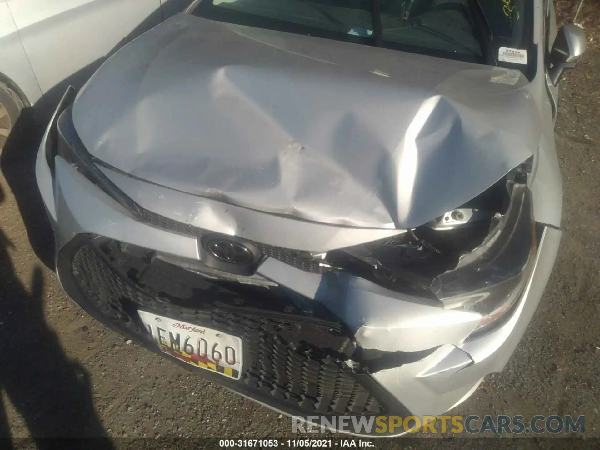 10 Photograph of a damaged car 5YFEPMAE0MP199730 TOYOTA COROLLA 2021