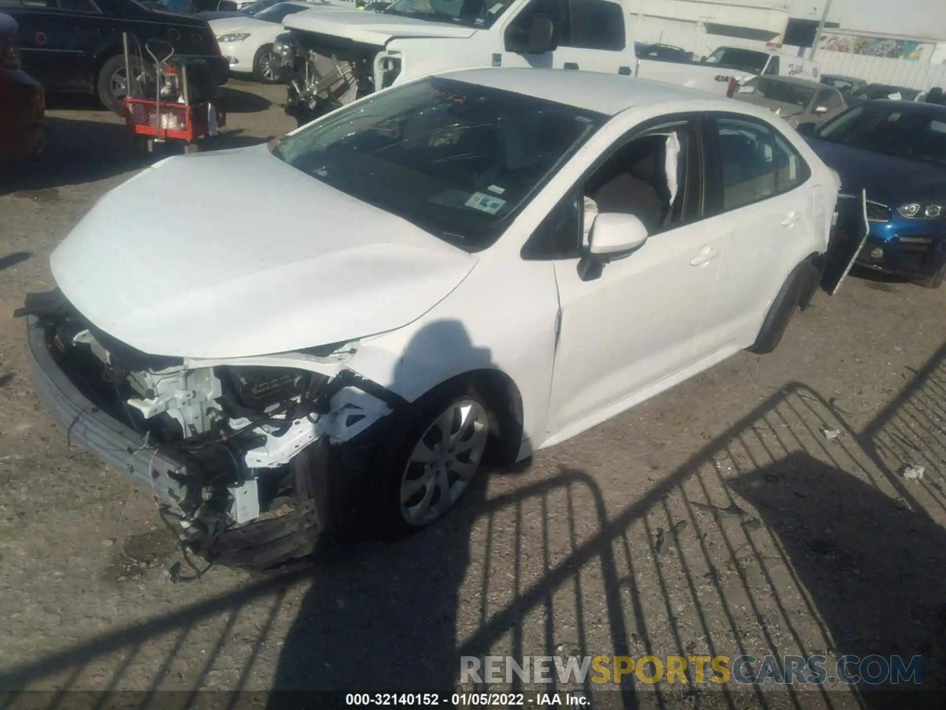 2 Photograph of a damaged car 5YFEPMAE0MP199887 TOYOTA COROLLA 2021