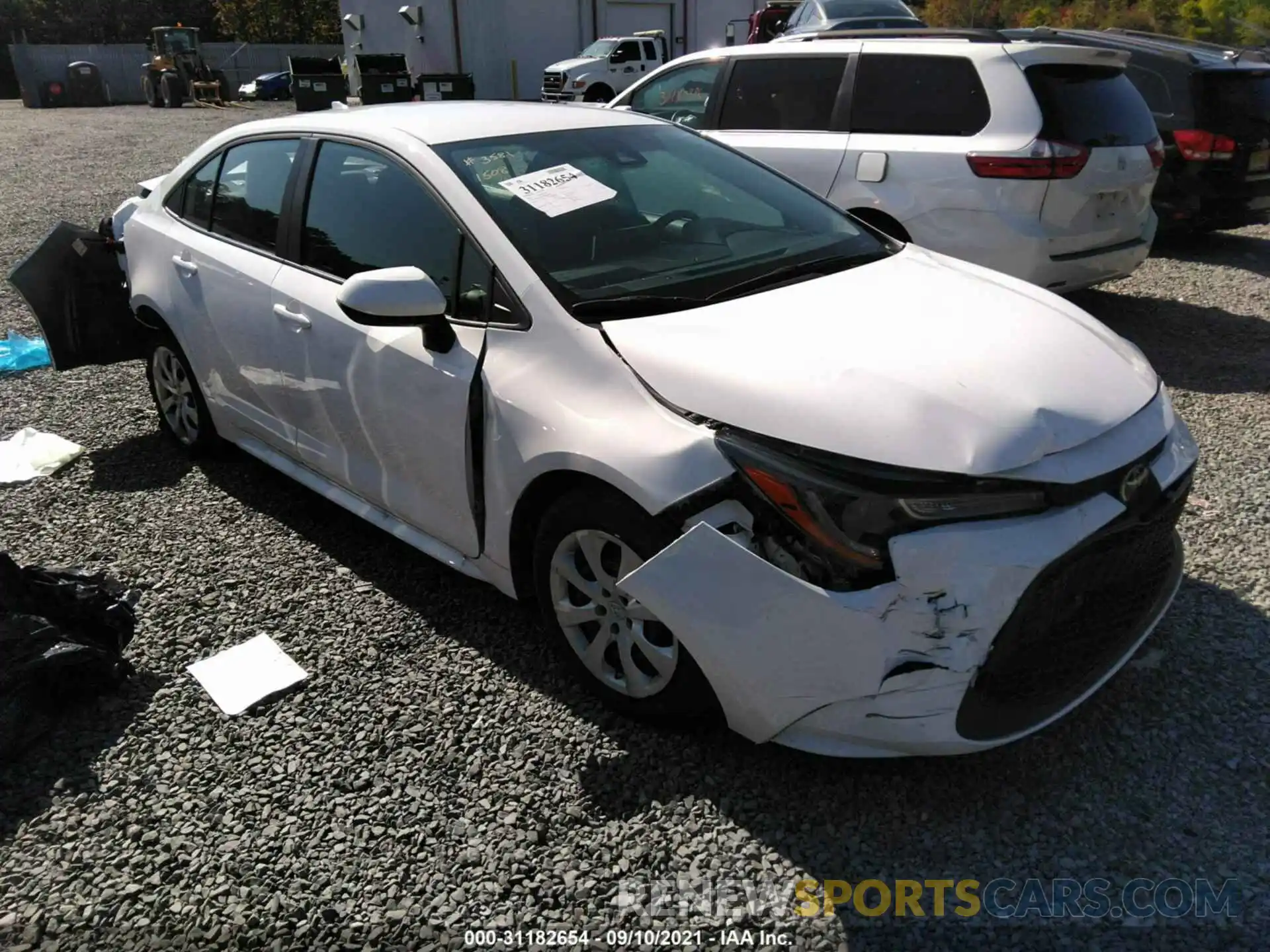 1 Photograph of a damaged car 5YFEPMAE0MP201508 TOYOTA COROLLA 2021