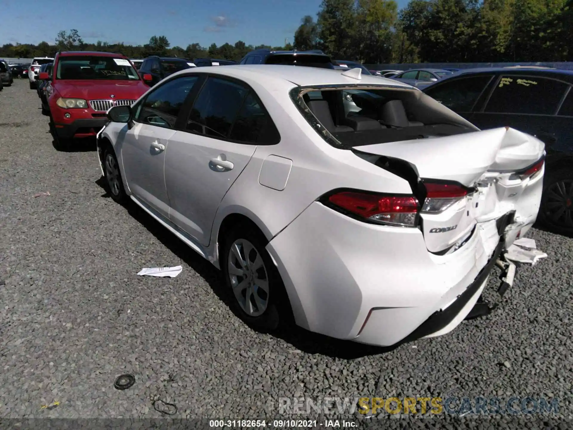 3 Photograph of a damaged car 5YFEPMAE0MP201508 TOYOTA COROLLA 2021