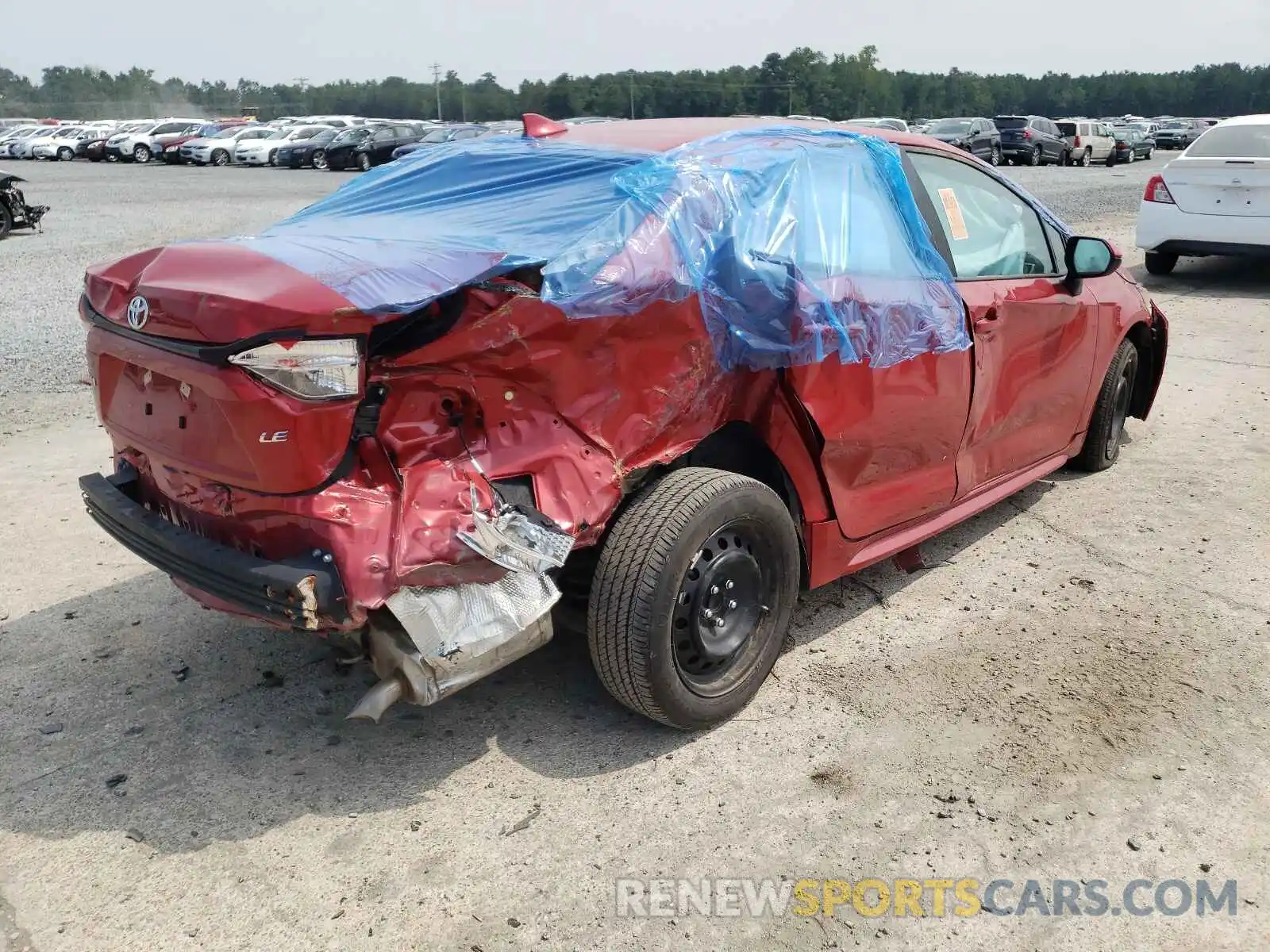 4 Photograph of a damaged car 5YFEPMAE0MP202416 TOYOTA COROLLA 2021