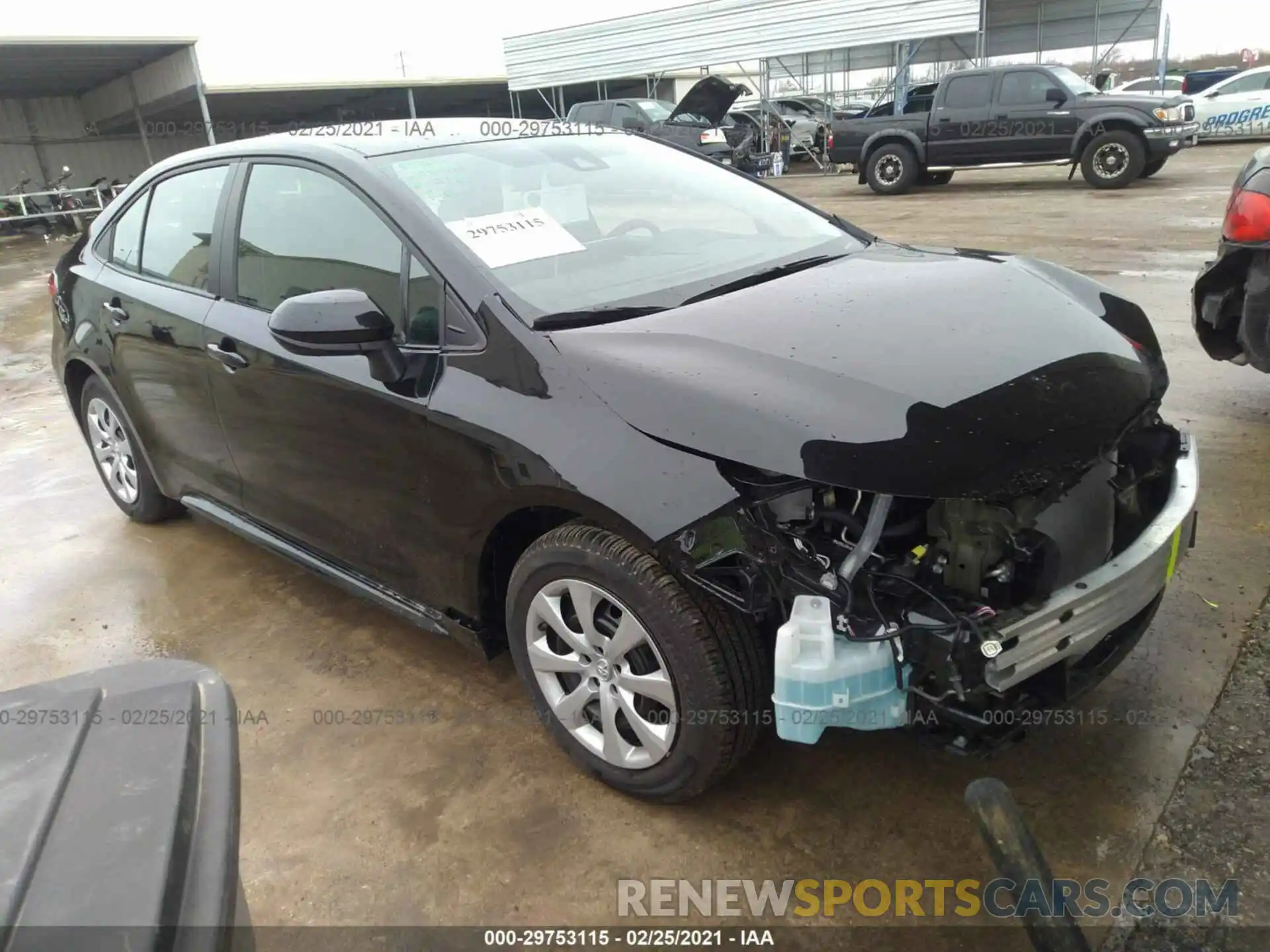 1 Photograph of a damaged car 5YFEPMAE0MP204182 TOYOTA COROLLA 2021