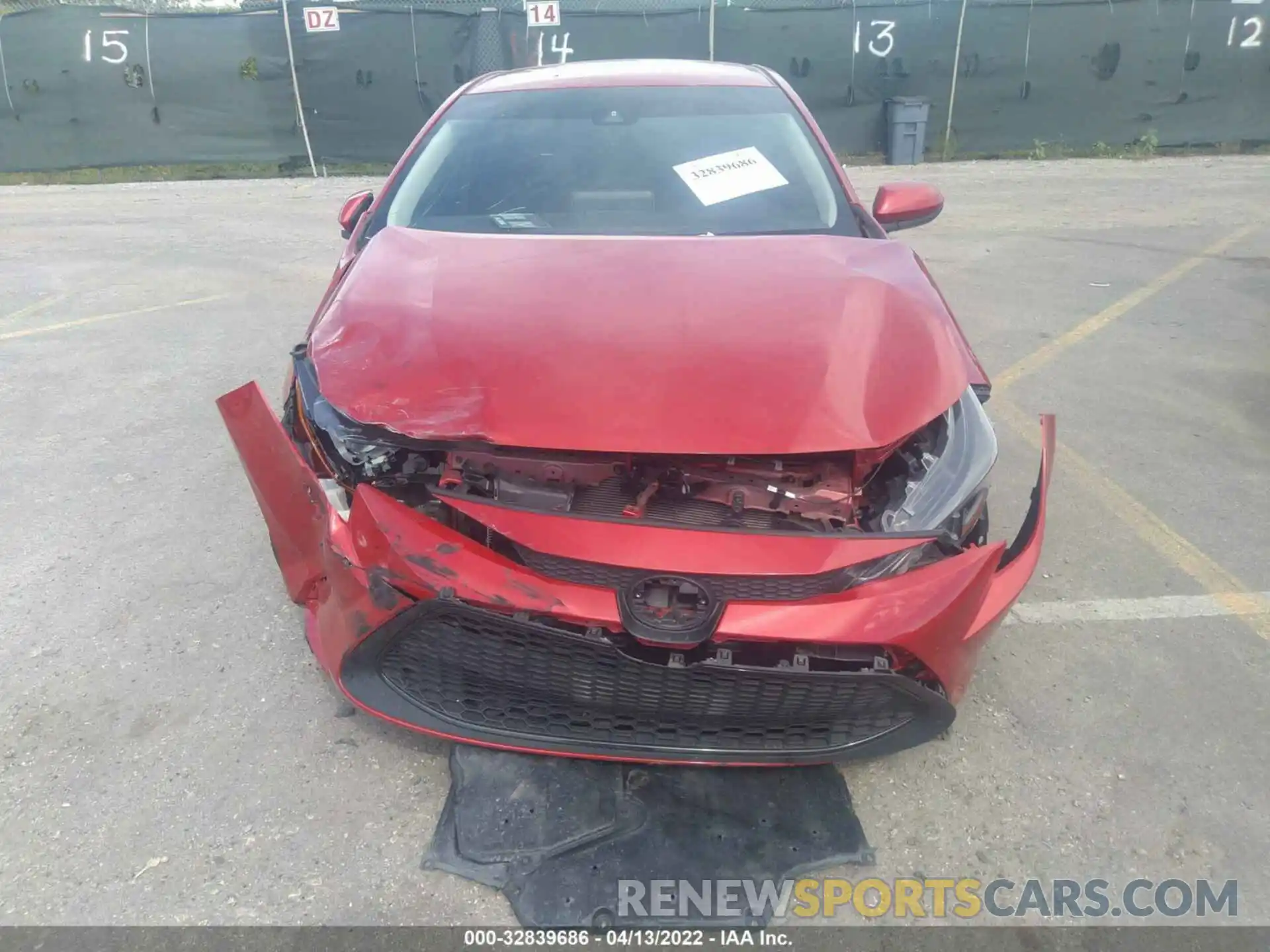 6 Photograph of a damaged car 5YFEPMAE0MP204618 TOYOTA COROLLA 2021