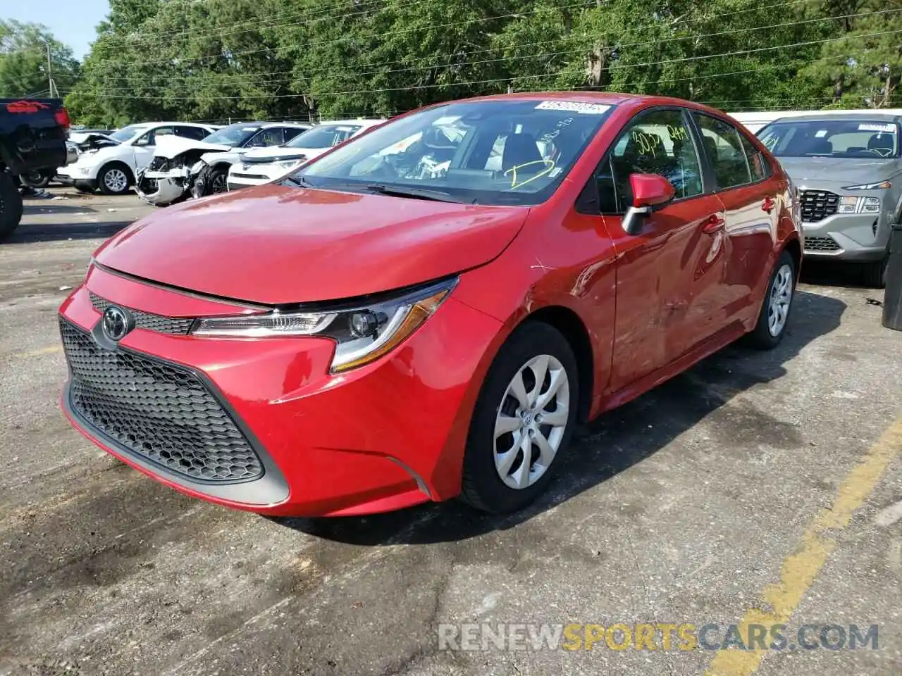 2 Photograph of a damaged car 5YFEPMAE0MP204876 TOYOTA COROLLA 2021