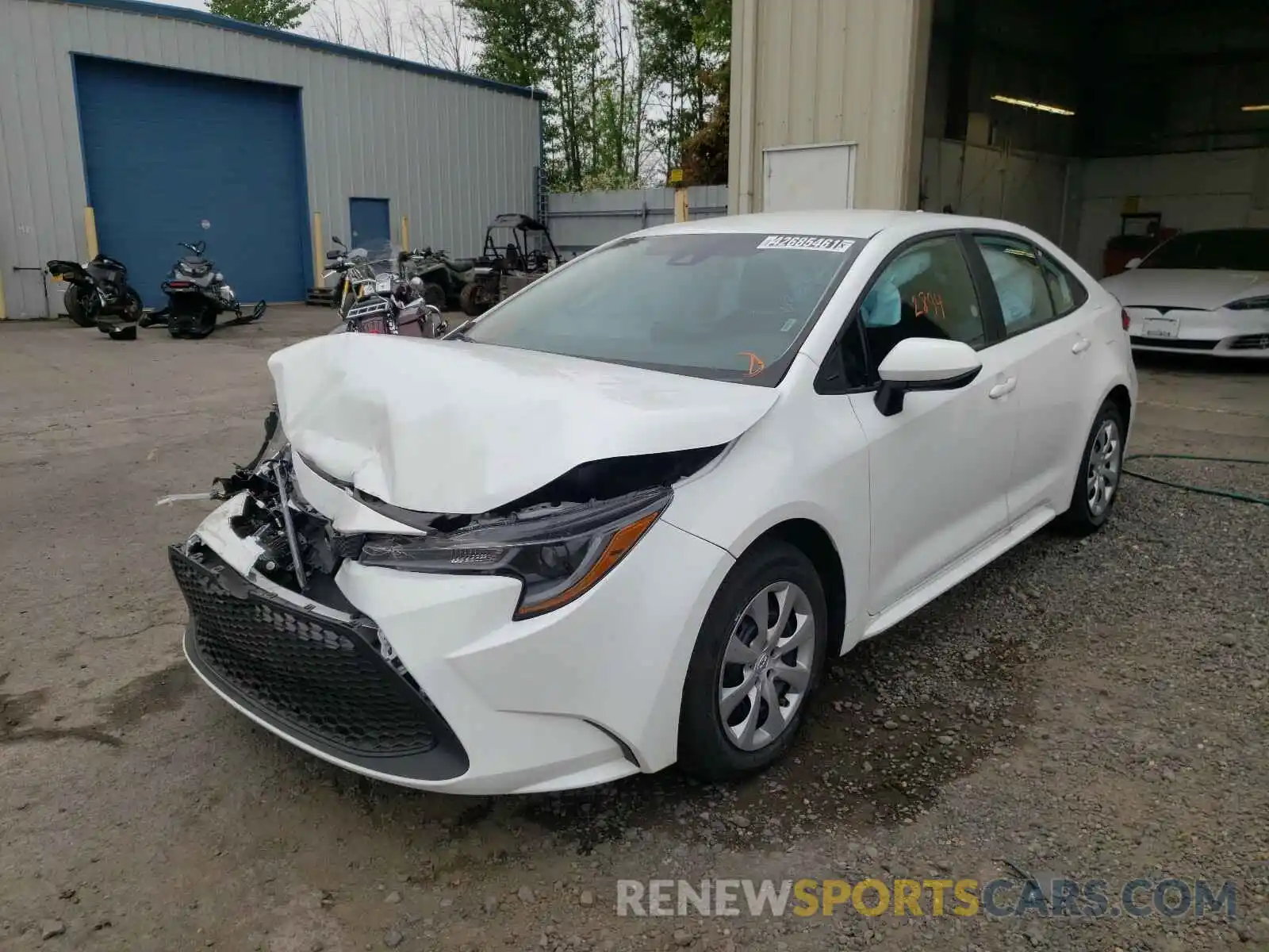 2 Photograph of a damaged car 5YFEPMAE0MP204957 TOYOTA COROLLA 2021