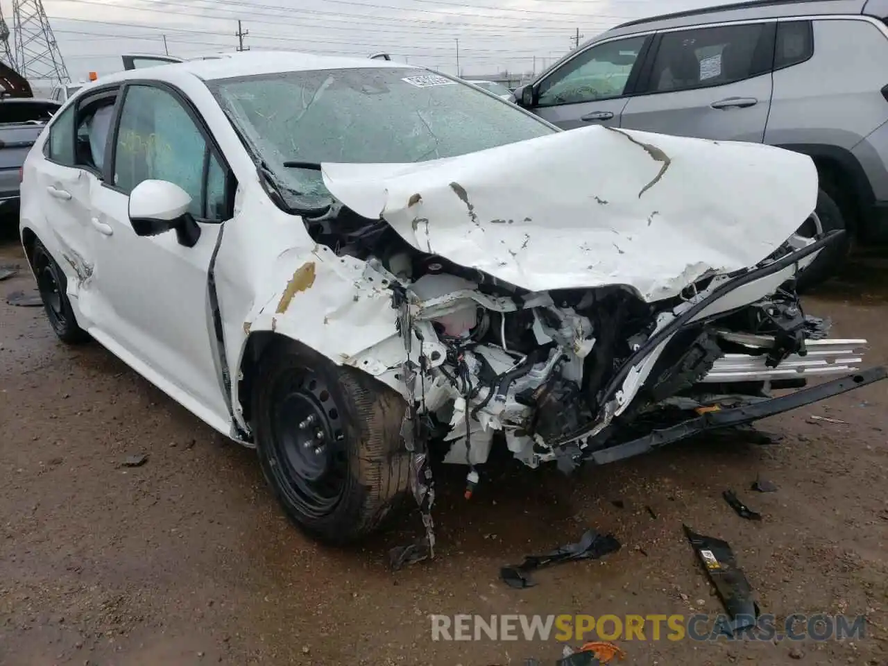 1 Photograph of a damaged car 5YFEPMAE0MP205302 TOYOTA COROLLA 2021