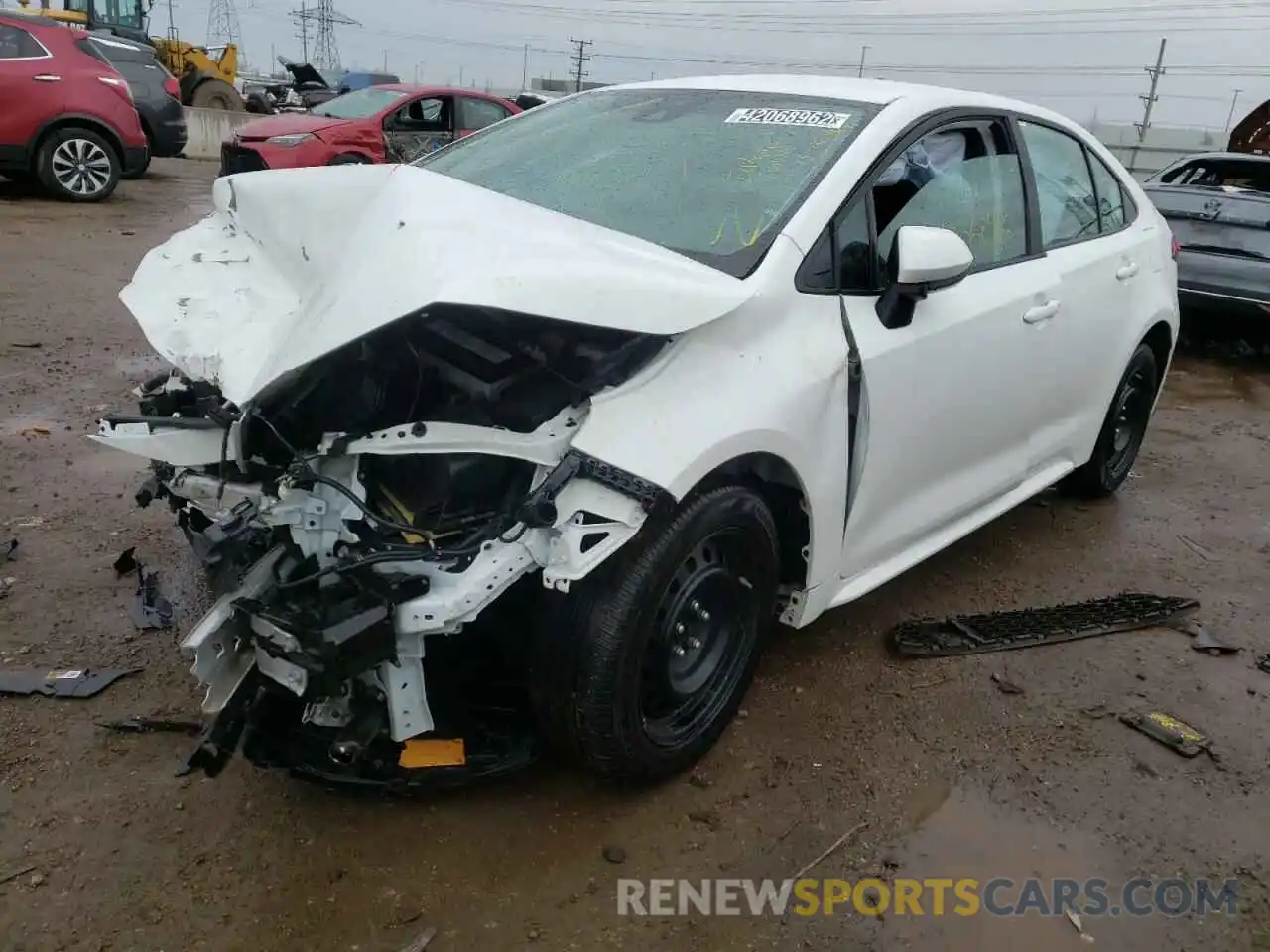 2 Photograph of a damaged car 5YFEPMAE0MP205302 TOYOTA COROLLA 2021