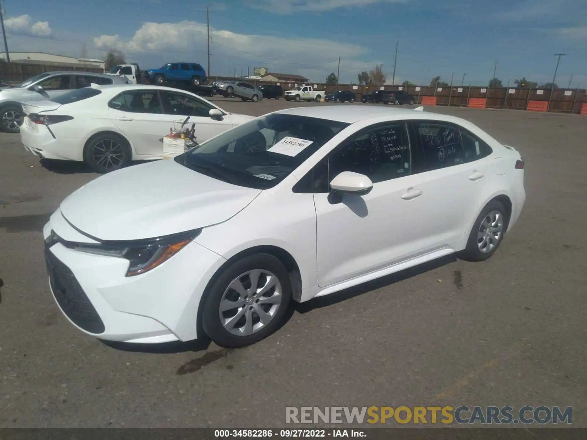 2 Photograph of a damaged car 5YFEPMAE0MP207499 TOYOTA COROLLA 2021