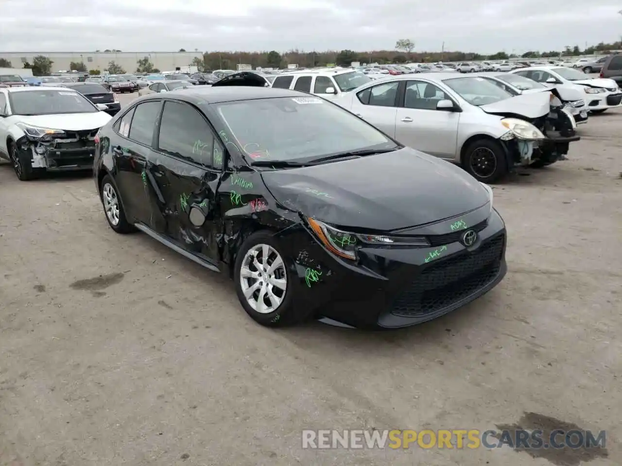 1 Photograph of a damaged car 5YFEPMAE0MP208815 TOYOTA COROLLA 2021