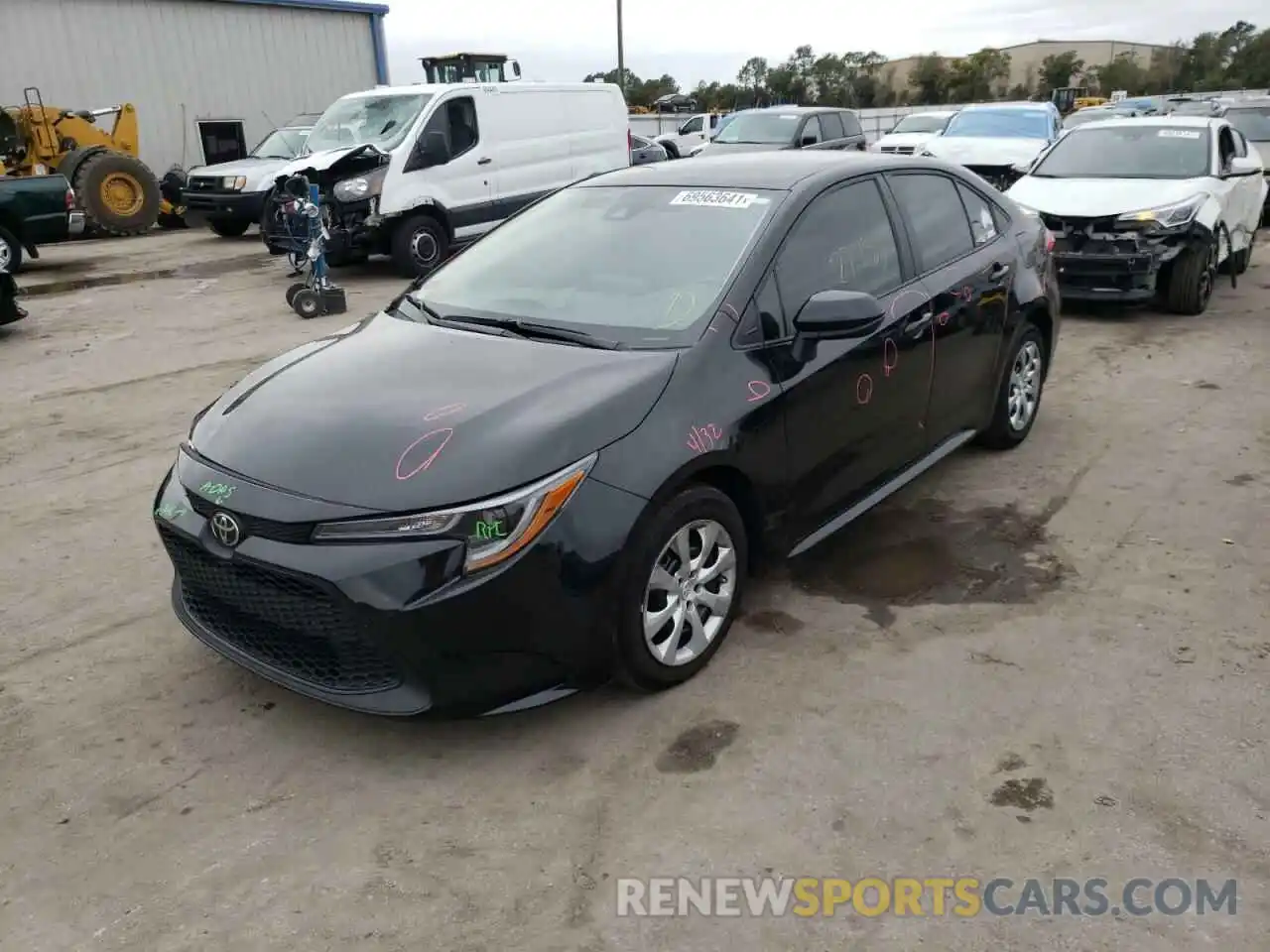 2 Photograph of a damaged car 5YFEPMAE0MP208815 TOYOTA COROLLA 2021