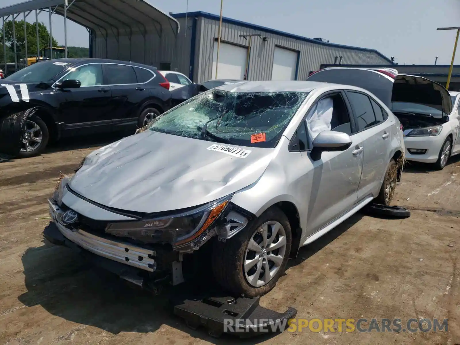 2 Photograph of a damaged car 5YFEPMAE0MP210189 TOYOTA COROLLA 2021