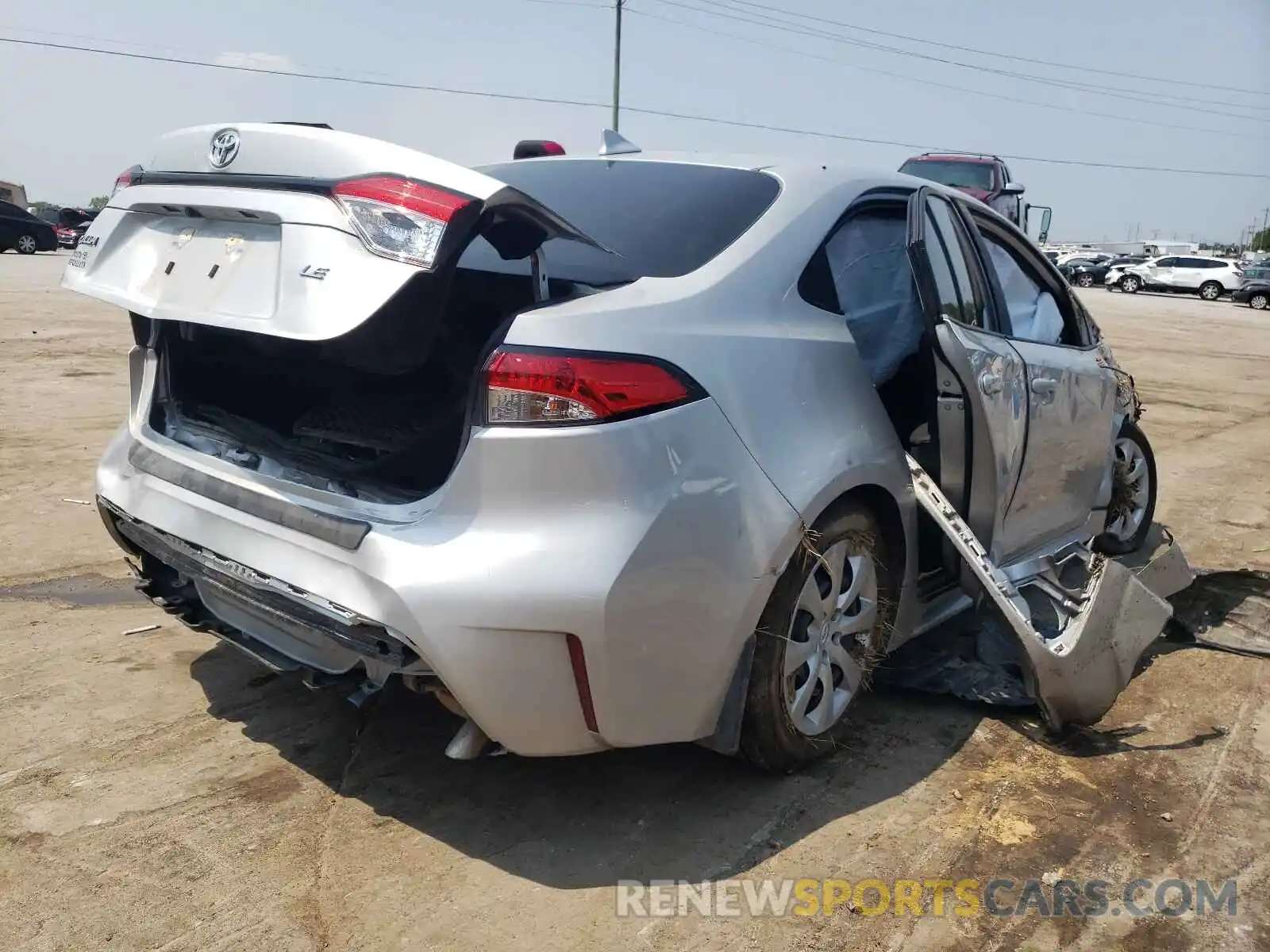 4 Photograph of a damaged car 5YFEPMAE0MP210189 TOYOTA COROLLA 2021