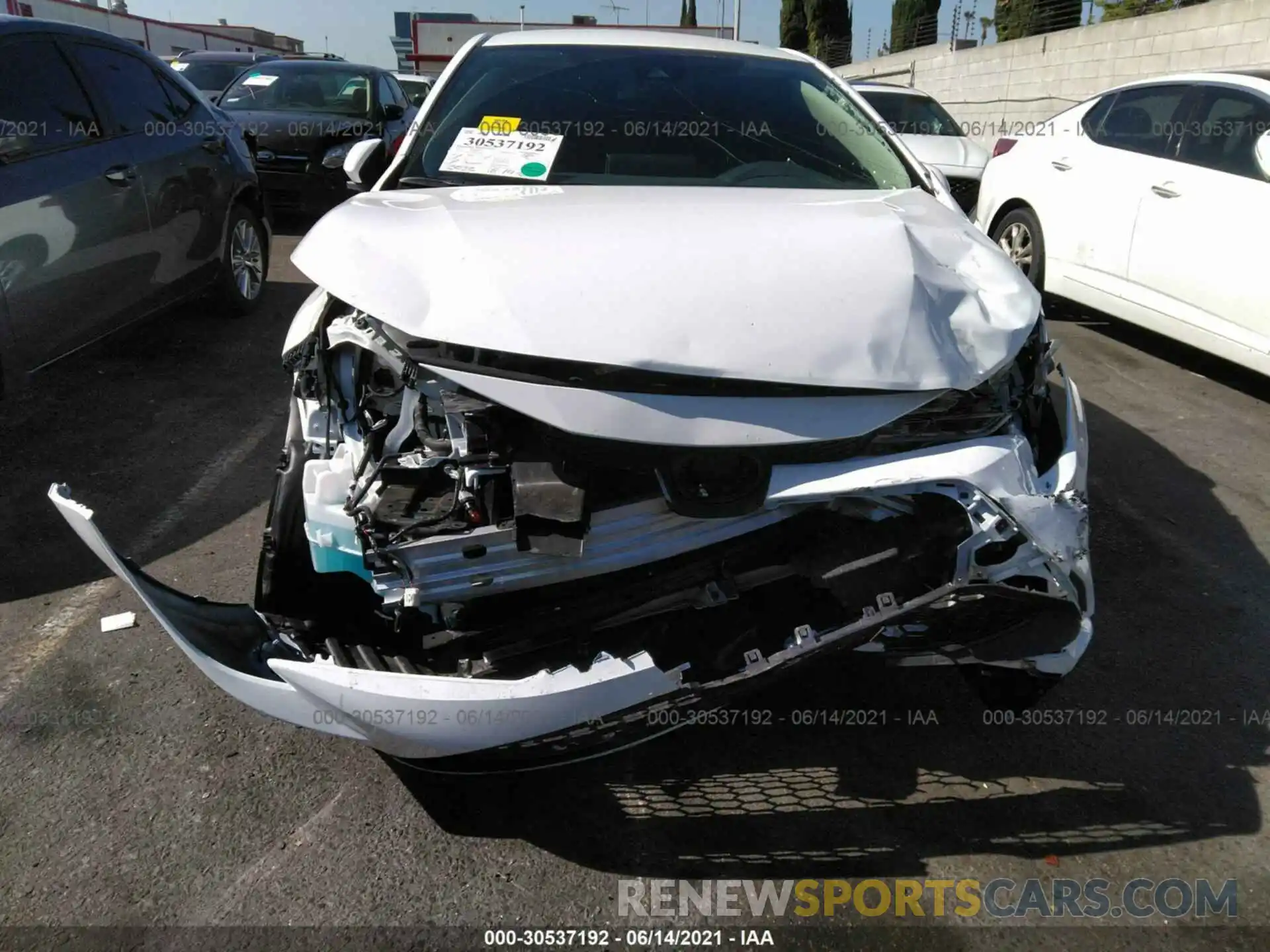 6 Photograph of a damaged car 5YFEPMAE0MP210693 TOYOTA COROLLA 2021