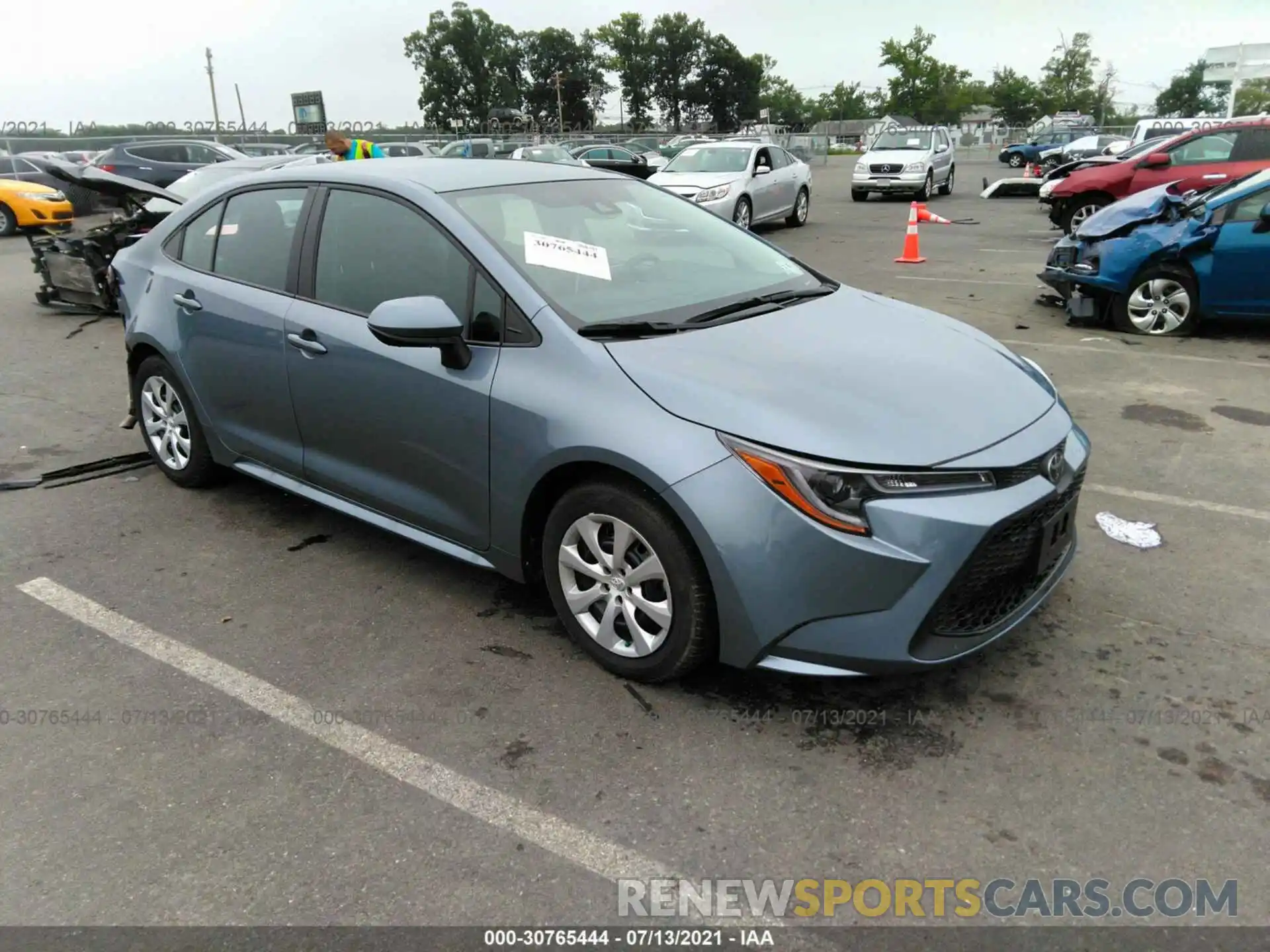 1 Photograph of a damaged car 5YFEPMAE0MP213268 TOYOTA COROLLA 2021