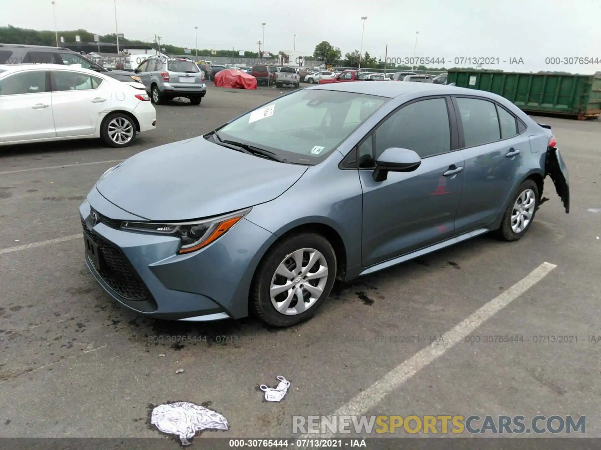 2 Photograph of a damaged car 5YFEPMAE0MP213268 TOYOTA COROLLA 2021