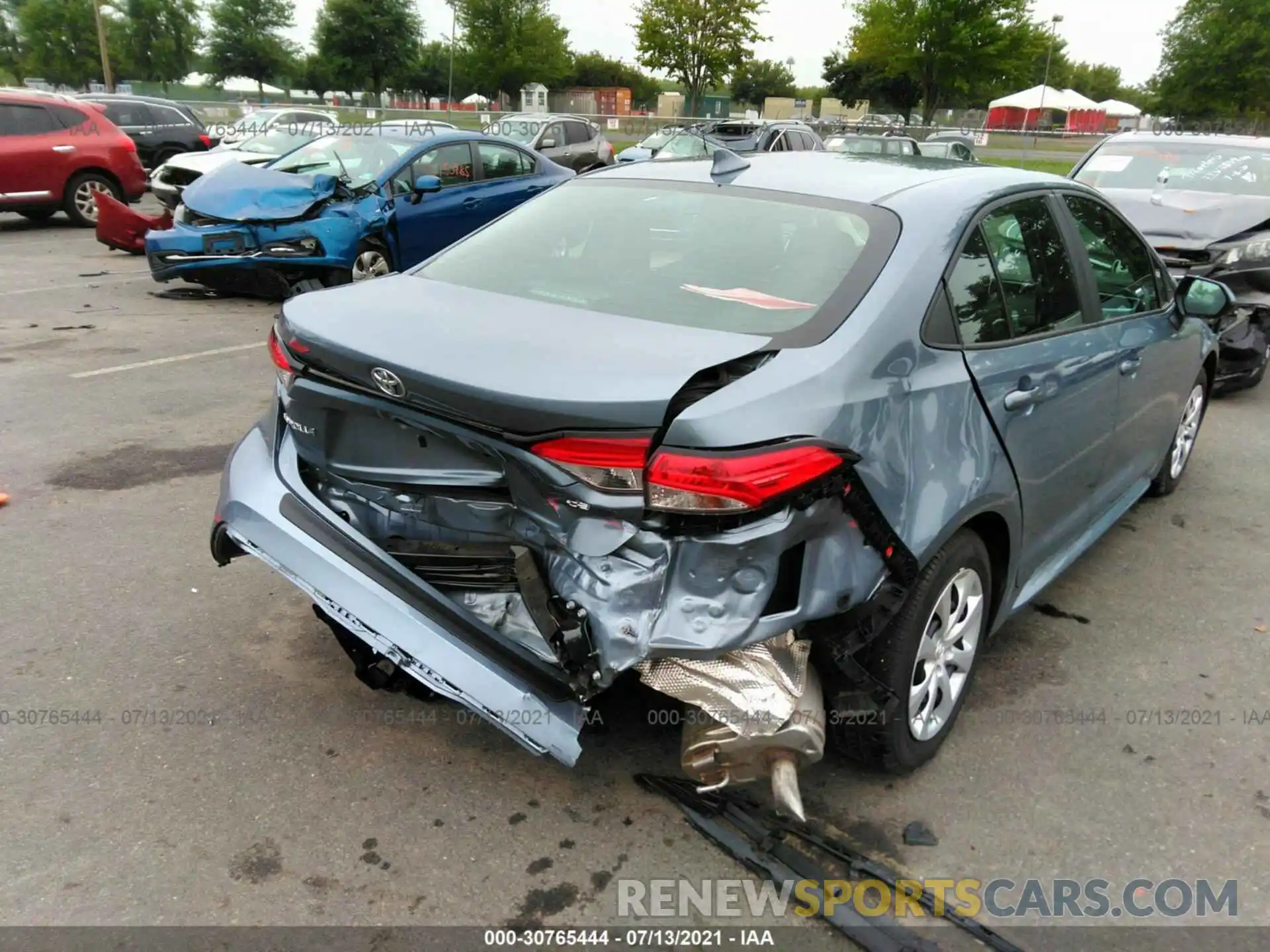 6 Photograph of a damaged car 5YFEPMAE0MP213268 TOYOTA COROLLA 2021