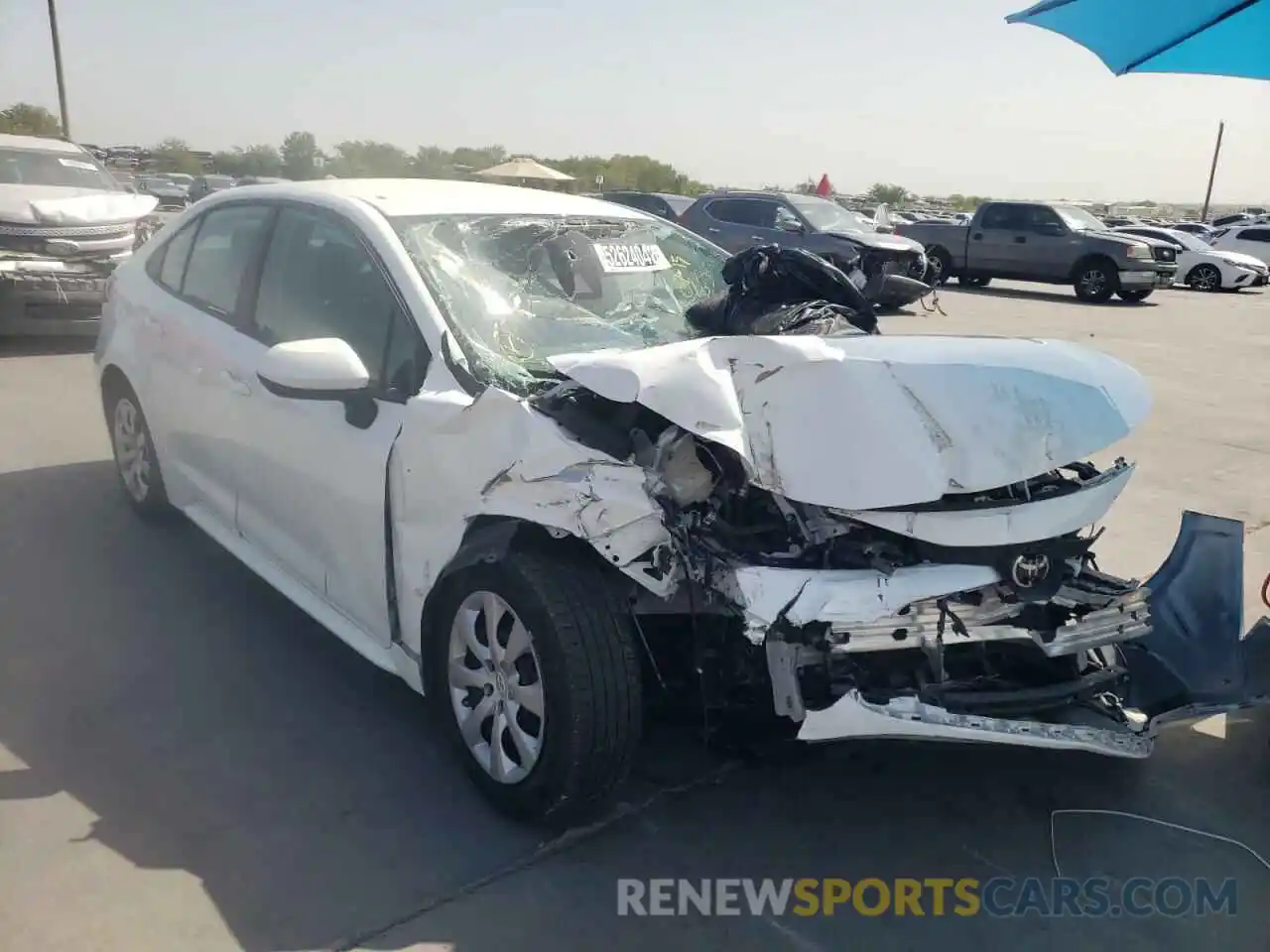 1 Photograph of a damaged car 5YFEPMAE0MP214873 TOYOTA COROLLA 2021