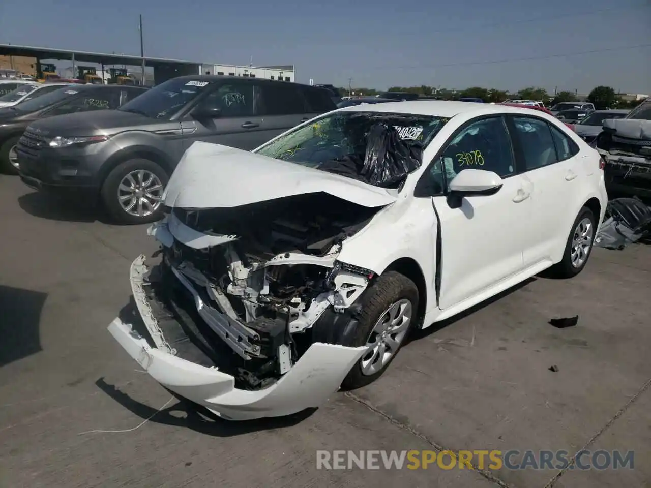 2 Photograph of a damaged car 5YFEPMAE0MP214873 TOYOTA COROLLA 2021