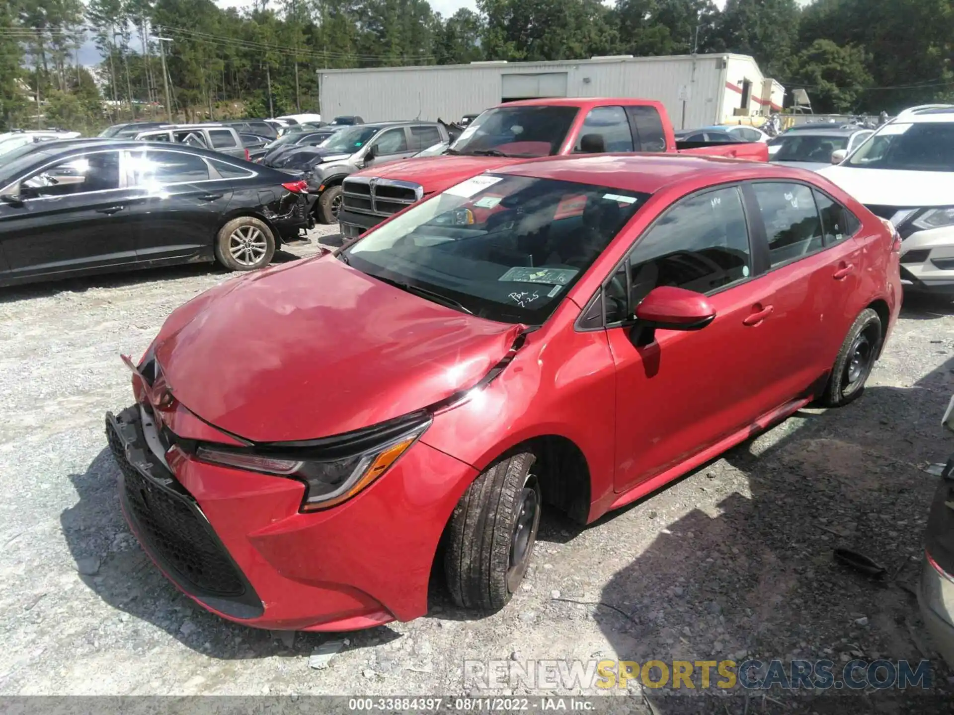 2 Photograph of a damaged car 5YFEPMAE0MP215134 TOYOTA COROLLA 2021