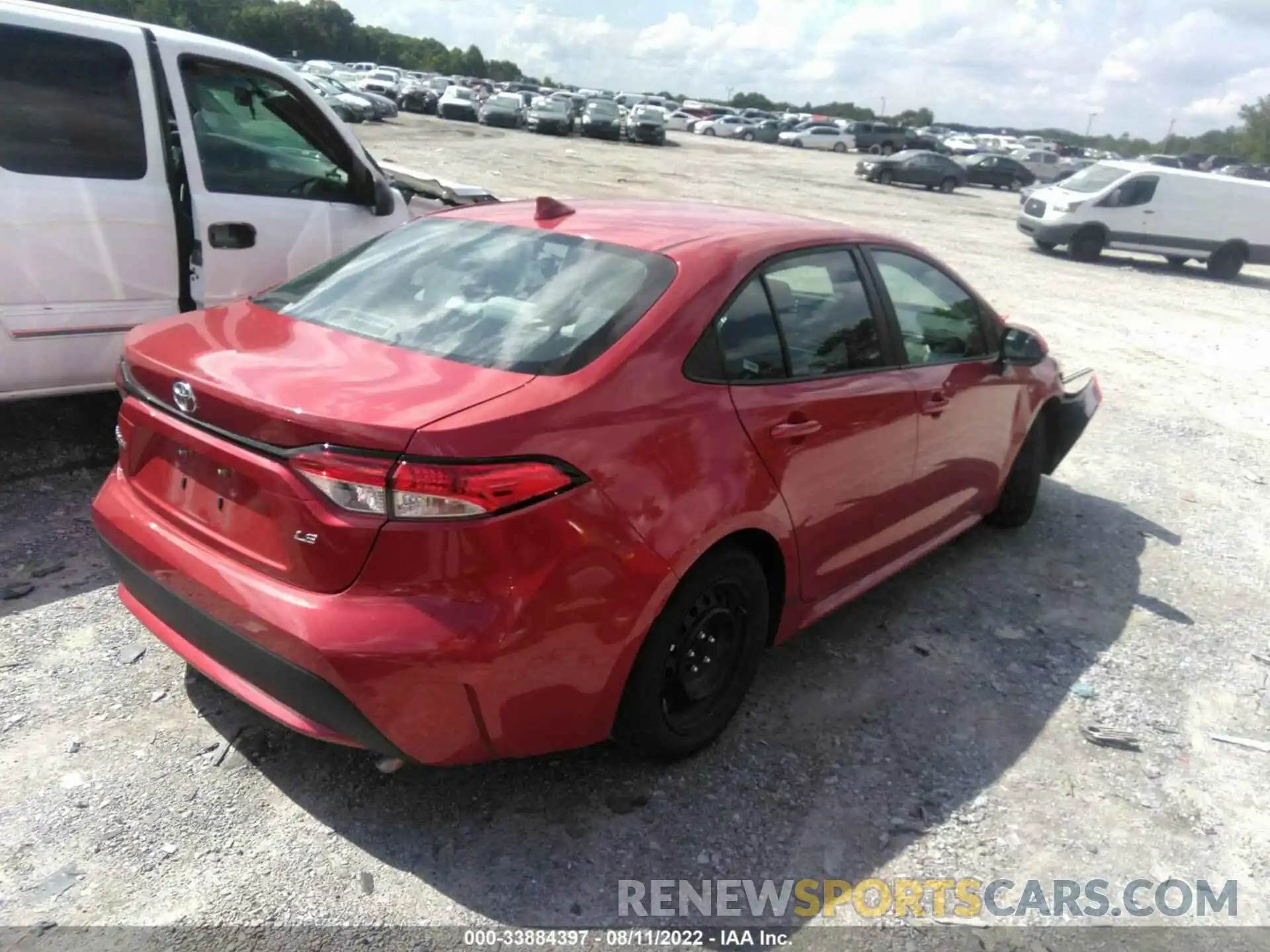 4 Photograph of a damaged car 5YFEPMAE0MP215134 TOYOTA COROLLA 2021