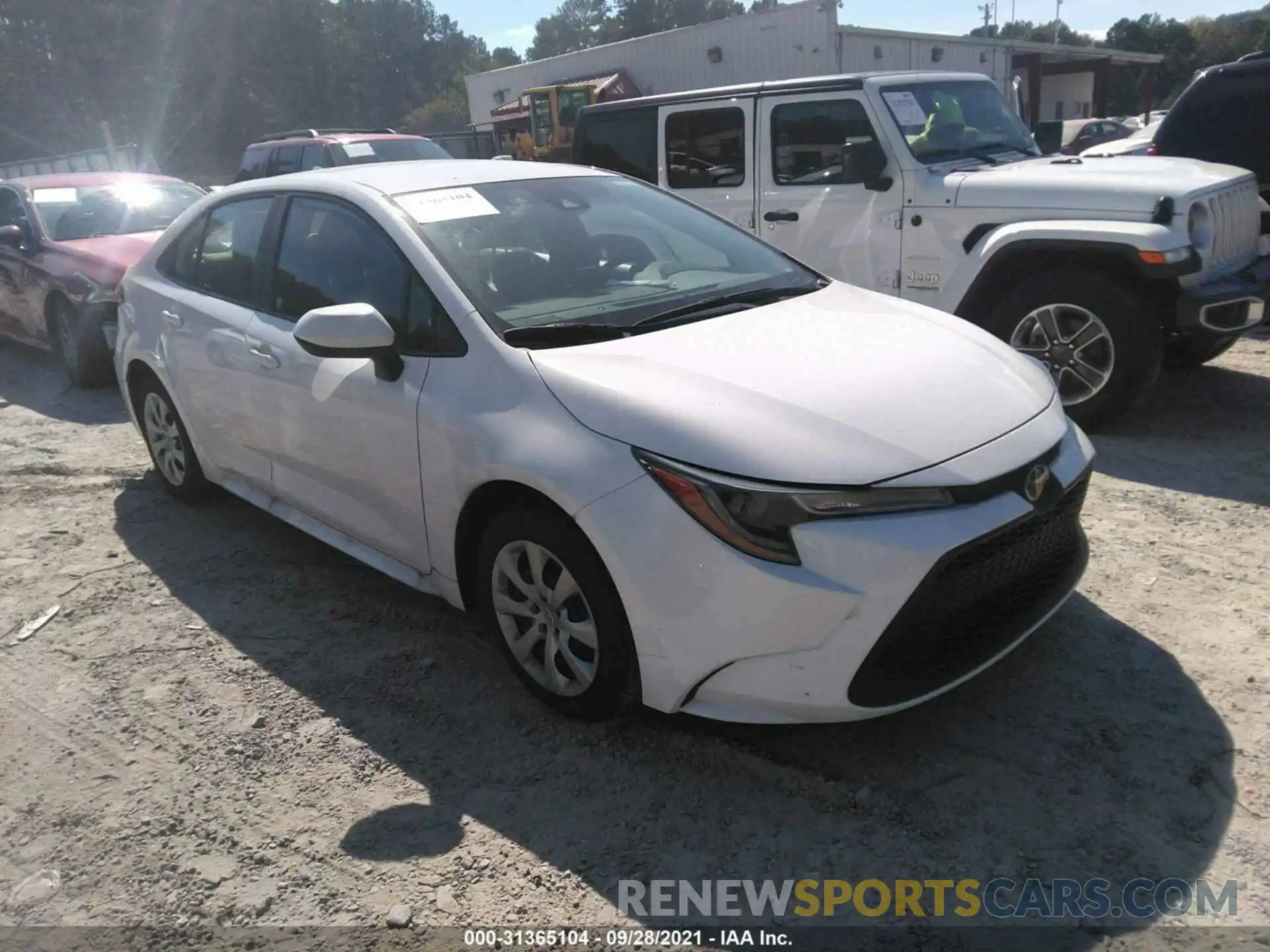 1 Photograph of a damaged car 5YFEPMAE0MP215246 TOYOTA COROLLA 2021