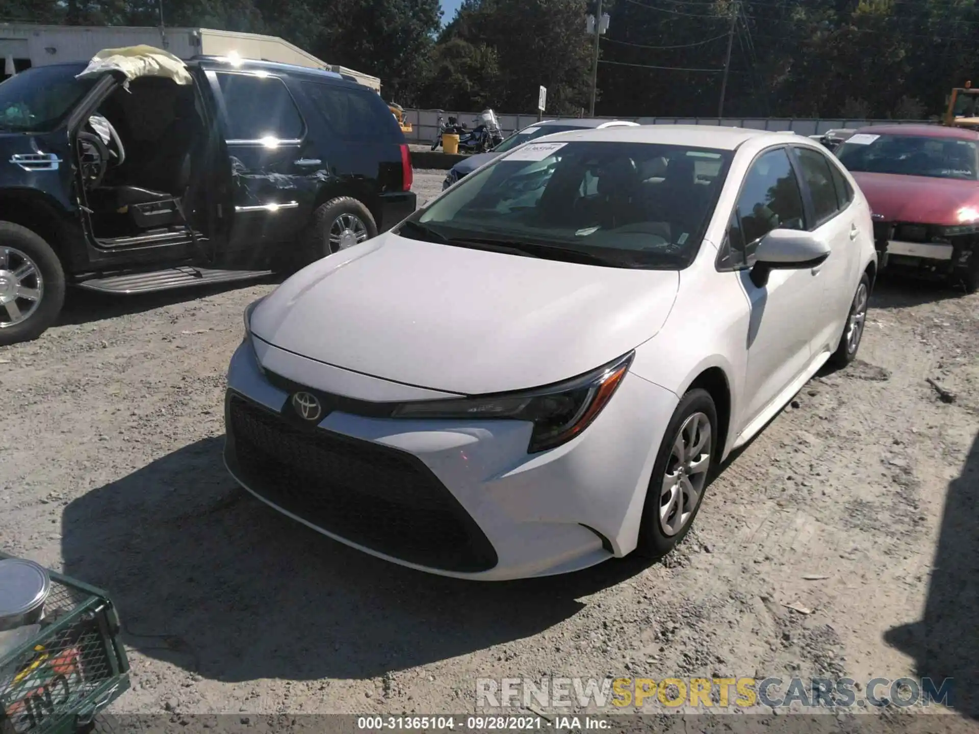 2 Photograph of a damaged car 5YFEPMAE0MP215246 TOYOTA COROLLA 2021