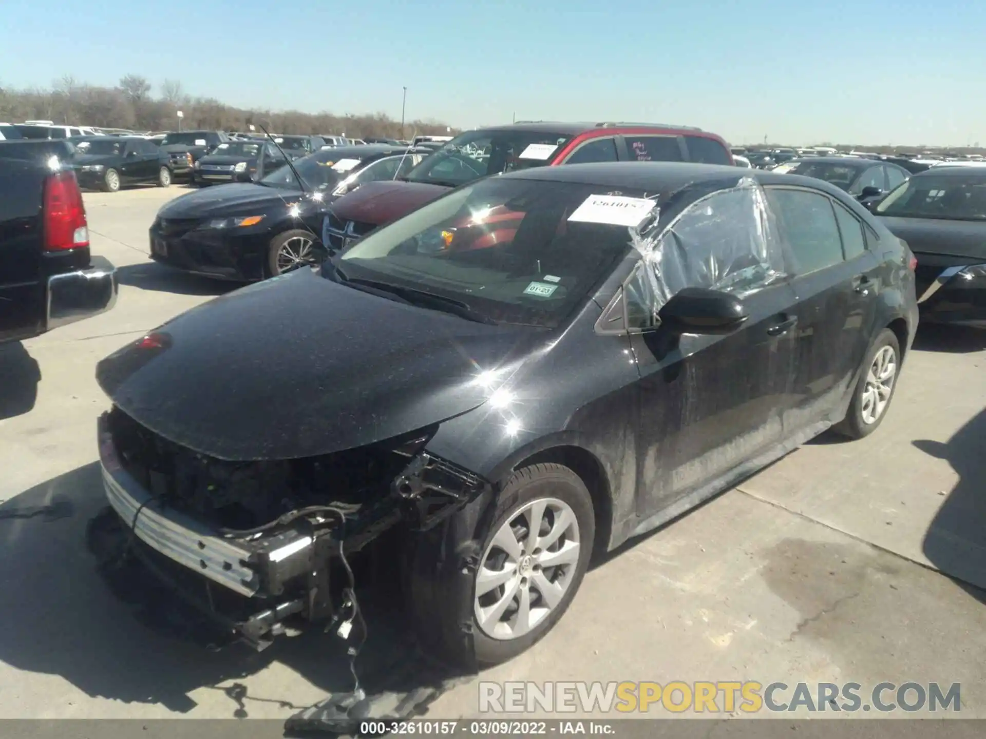 2 Photograph of a damaged car 5YFEPMAE0MP215263 TOYOTA COROLLA 2021