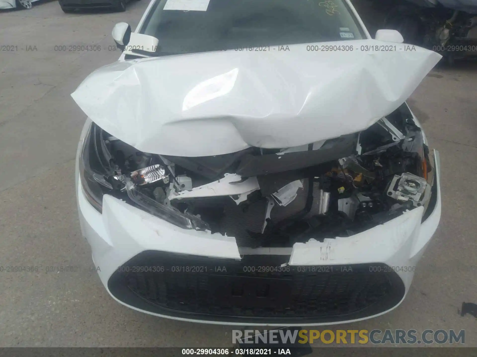 6 Photograph of a damaged car 5YFEPMAE0MP215313 TOYOTA COROLLA 2021