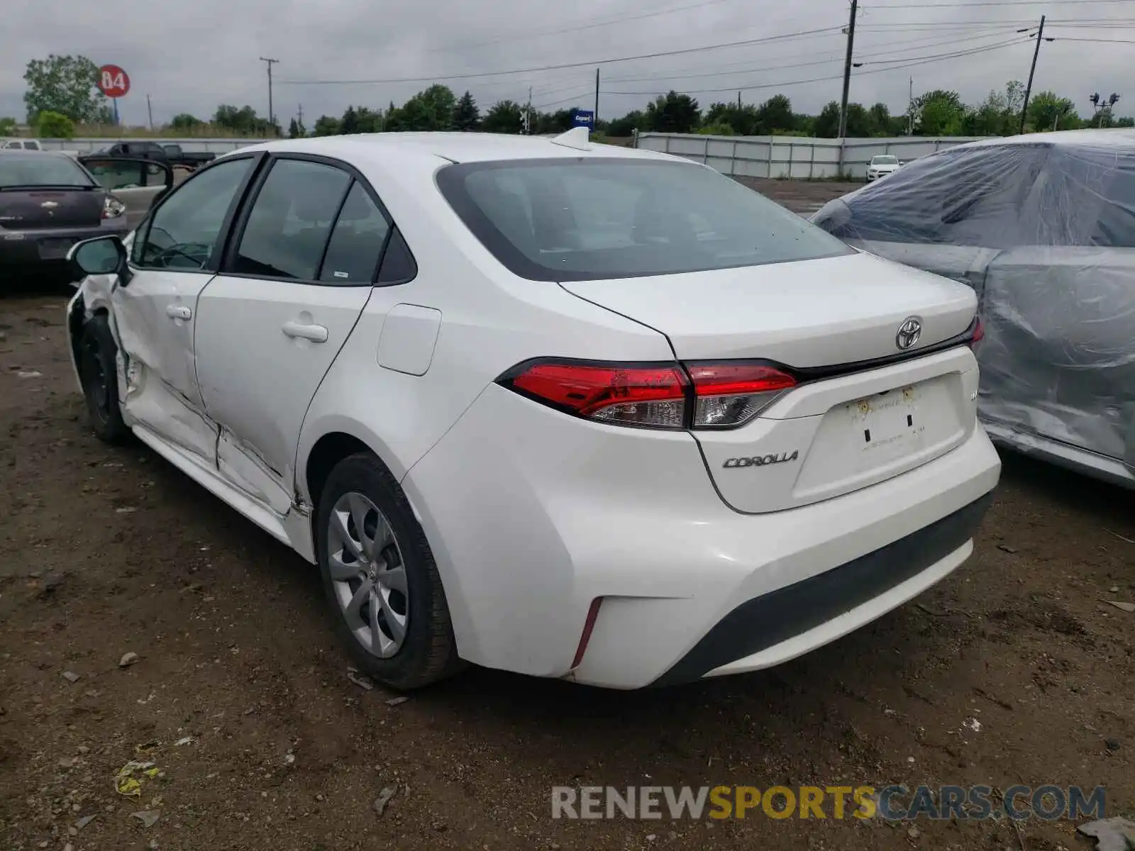 3 Photograph of a damaged car 5YFEPMAE0MP215439 TOYOTA COROLLA 2021