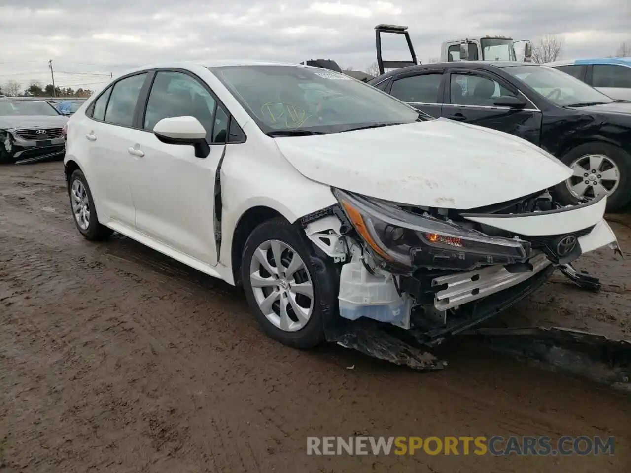 1 Photograph of a damaged car 5YFEPMAE0MP215456 TOYOTA COROLLA 2021