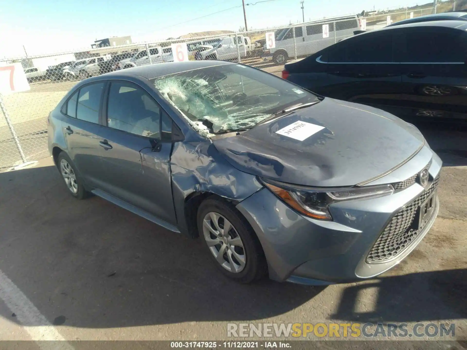 1 Photograph of a damaged car 5YFEPMAE0MP215909 TOYOTA COROLLA 2021