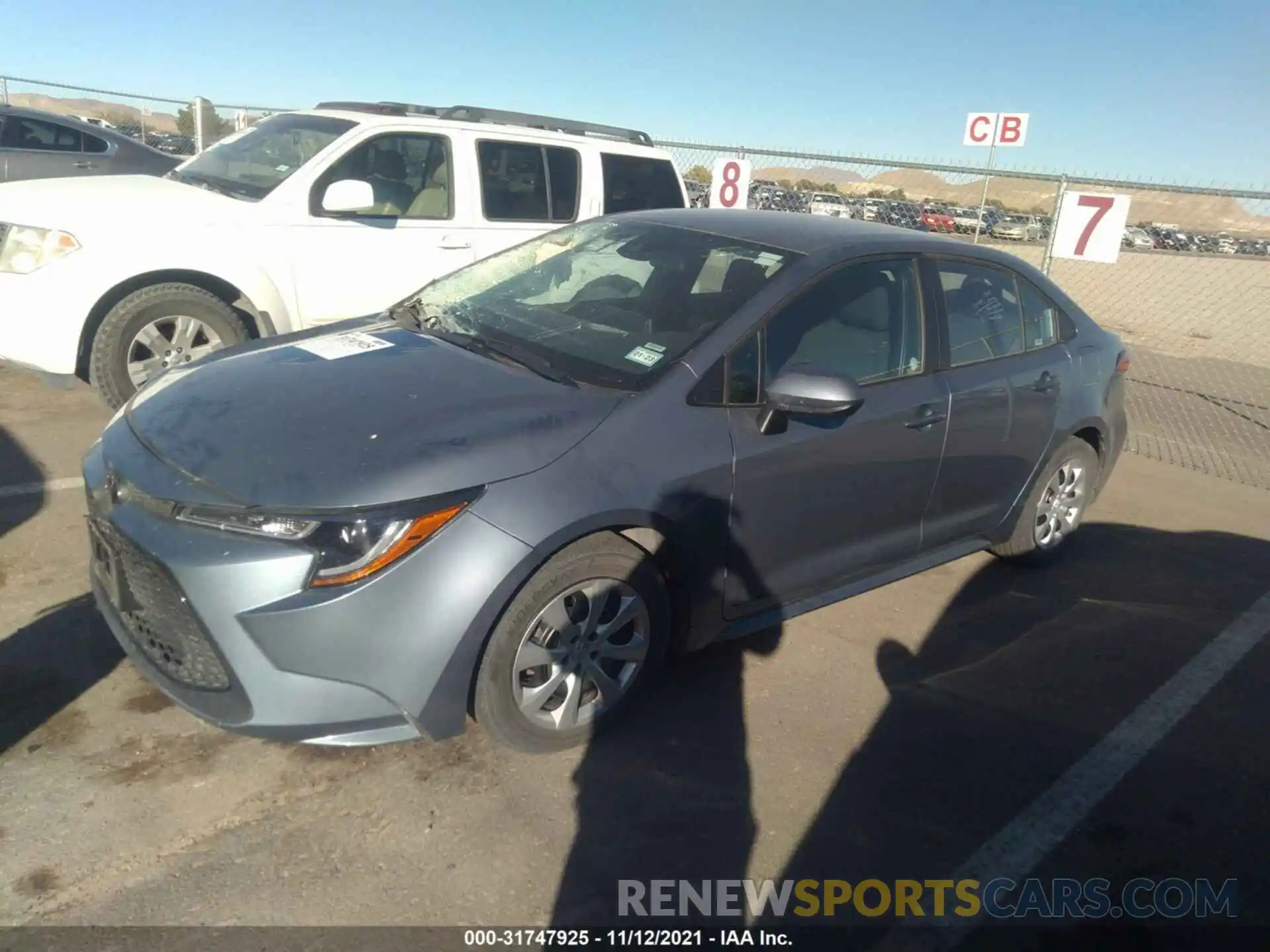 2 Photograph of a damaged car 5YFEPMAE0MP215909 TOYOTA COROLLA 2021