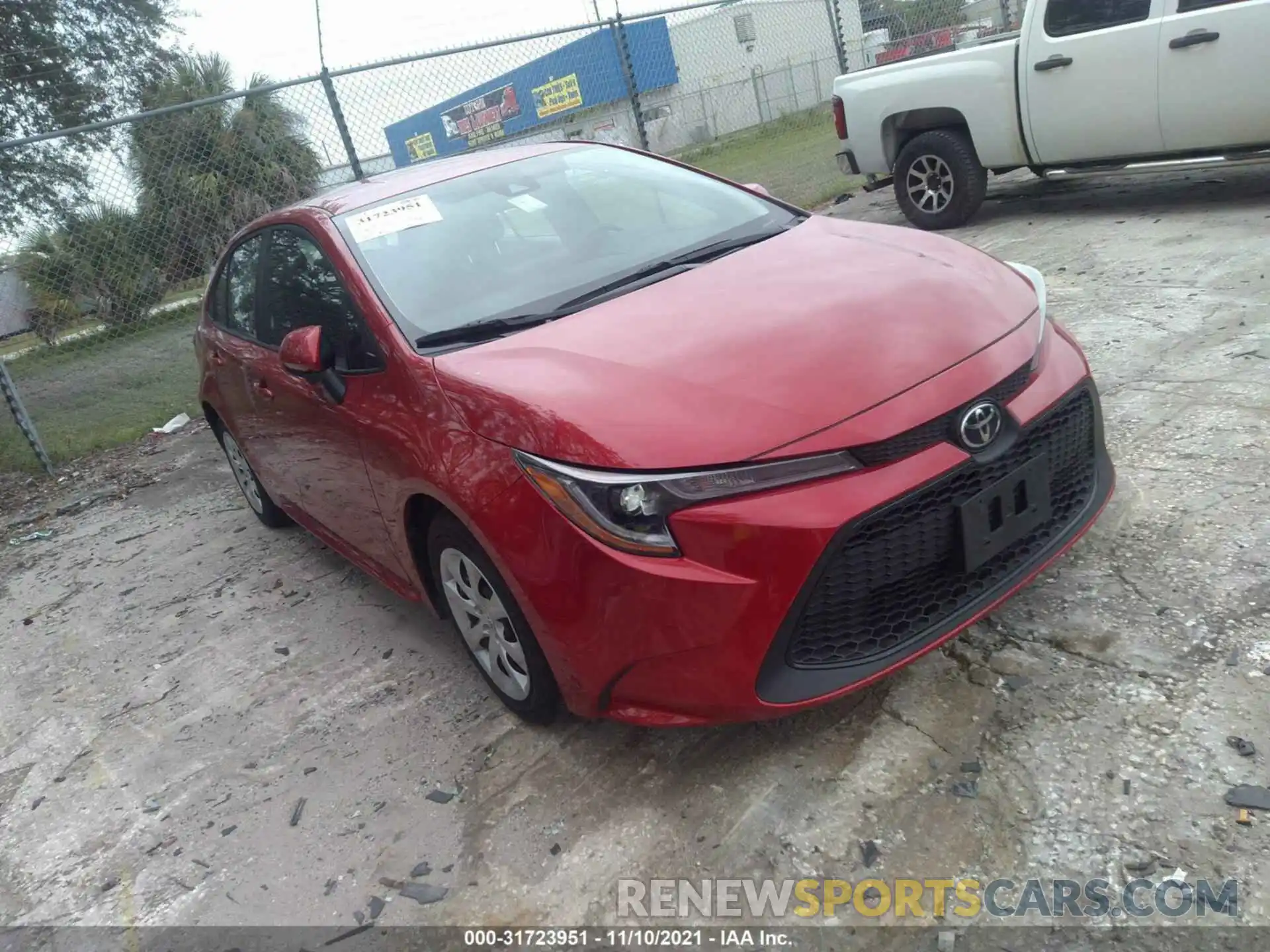 1 Photograph of a damaged car 5YFEPMAE0MP217434 TOYOTA COROLLA 2021