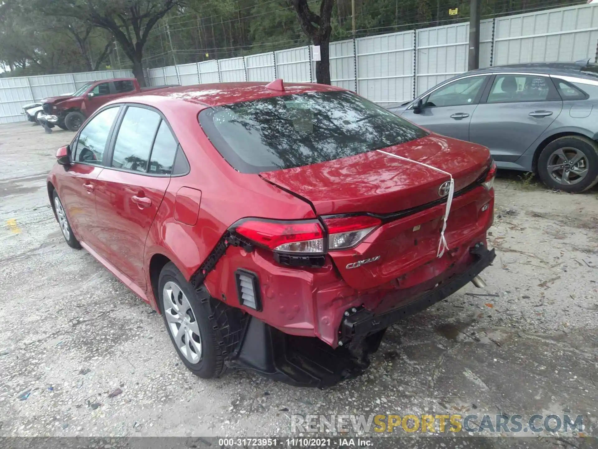 3 Photograph of a damaged car 5YFEPMAE0MP217434 TOYOTA COROLLA 2021