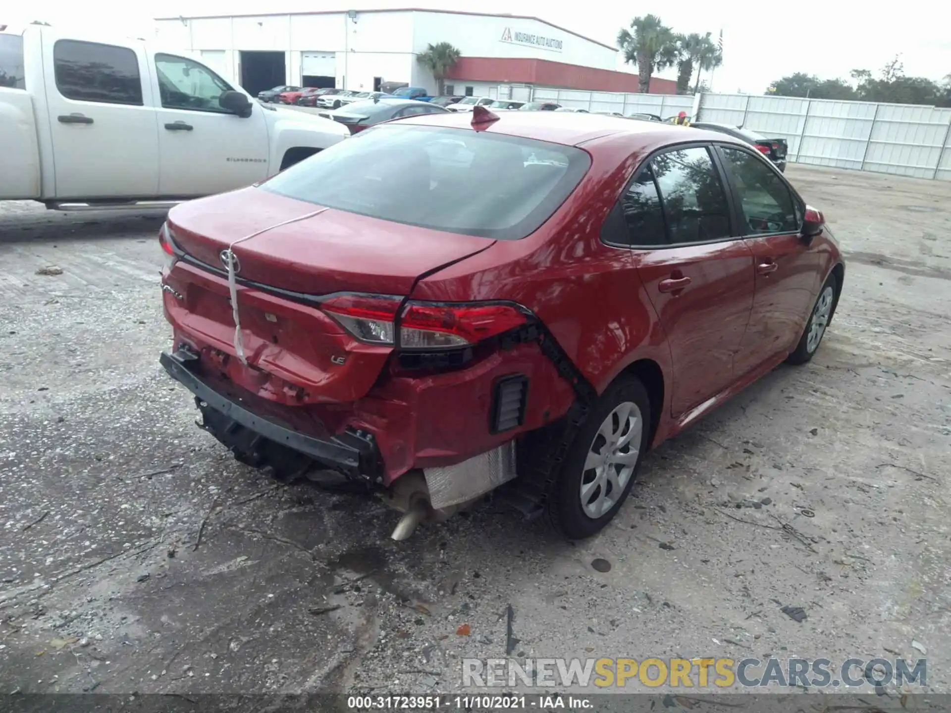 4 Photograph of a damaged car 5YFEPMAE0MP217434 TOYOTA COROLLA 2021