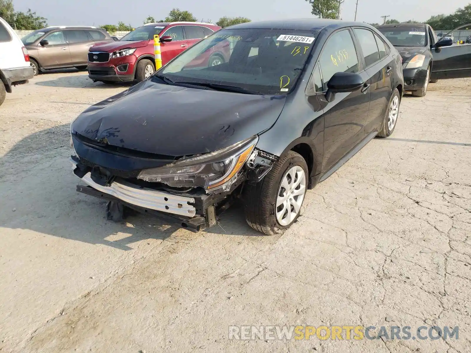 2 Photograph of a damaged car 5YFEPMAE0MP217823 TOYOTA COROLLA 2021