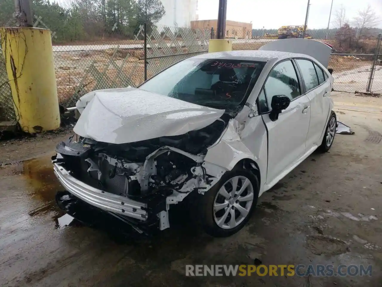 2 Photograph of a damaged car 5YFEPMAE0MP218244 TOYOTA COROLLA 2021