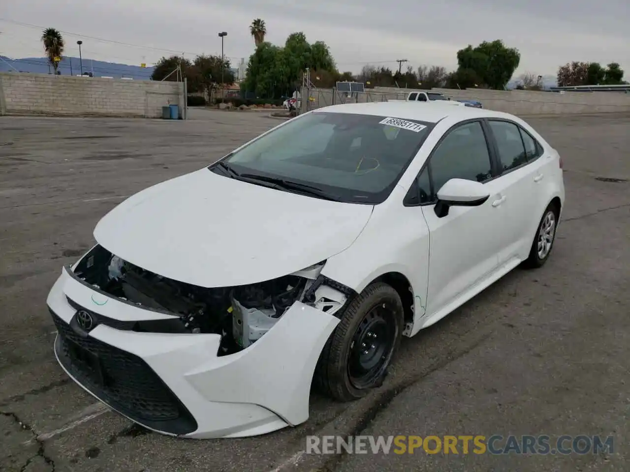 2 Photograph of a damaged car 5YFEPMAE0MP219085 TOYOTA COROLLA 2021