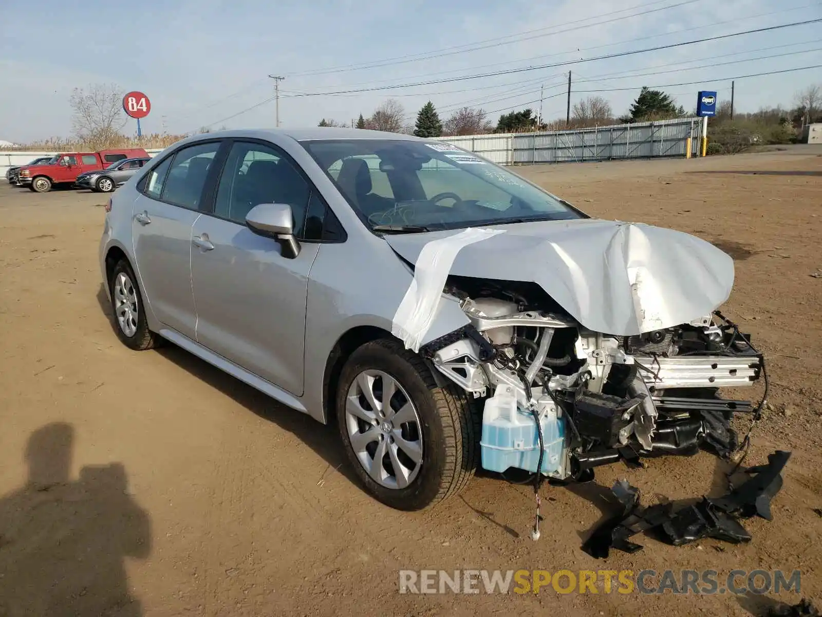 1 Photograph of a damaged car 5YFEPMAE0MP221046 TOYOTA COROLLA 2021