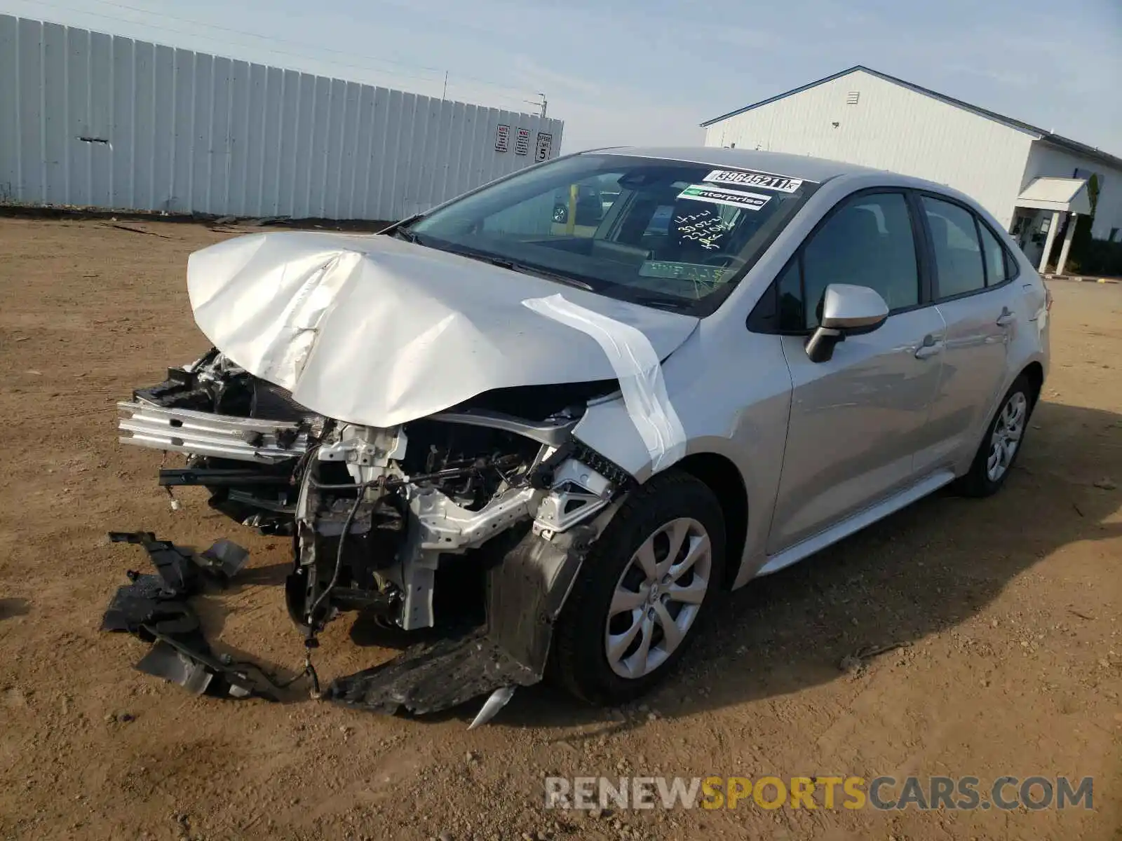 2 Photograph of a damaged car 5YFEPMAE0MP221046 TOYOTA COROLLA 2021