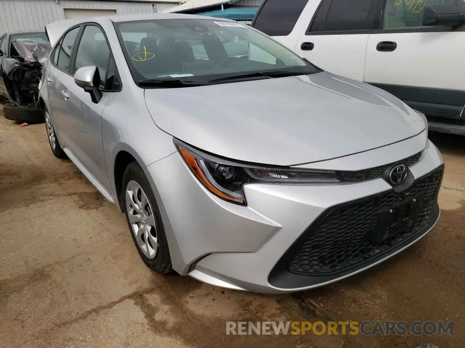 1 Photograph of a damaged car 5YFEPMAE0MP222391 TOYOTA COROLLA 2021