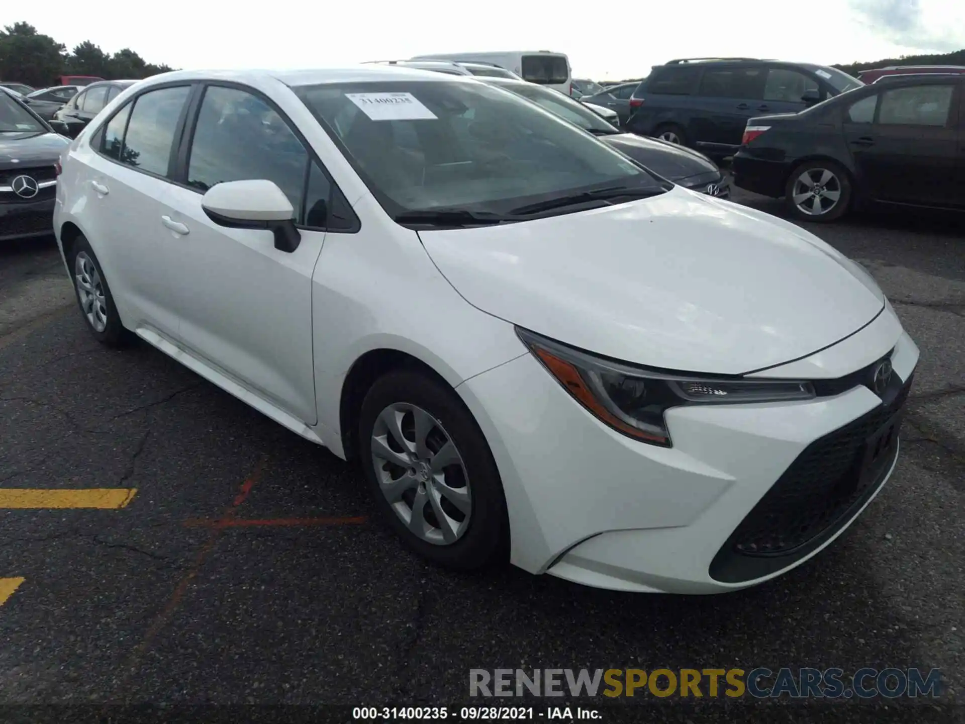 1 Photograph of a damaged car 5YFEPMAE0MP222746 TOYOTA COROLLA 2021