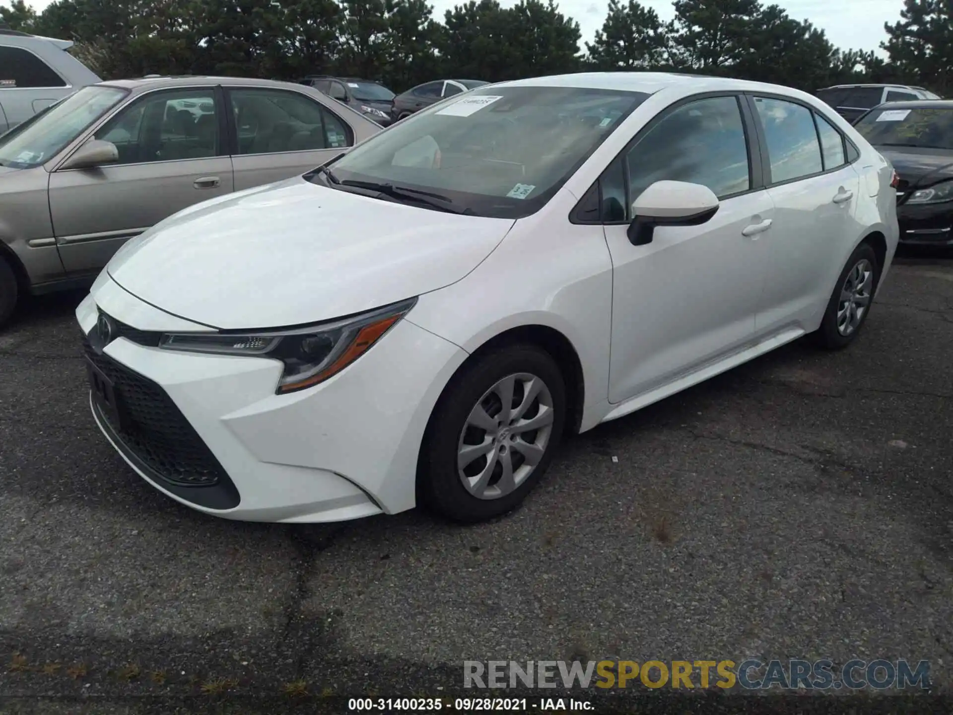 2 Photograph of a damaged car 5YFEPMAE0MP222746 TOYOTA COROLLA 2021