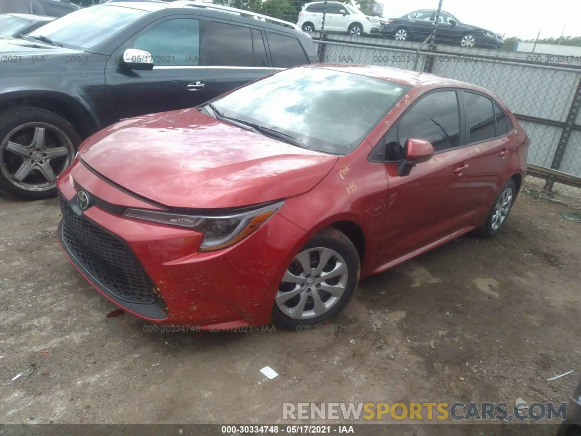 2 Photograph of a damaged car 5YFEPMAE0MP223279 TOYOTA COROLLA 2021