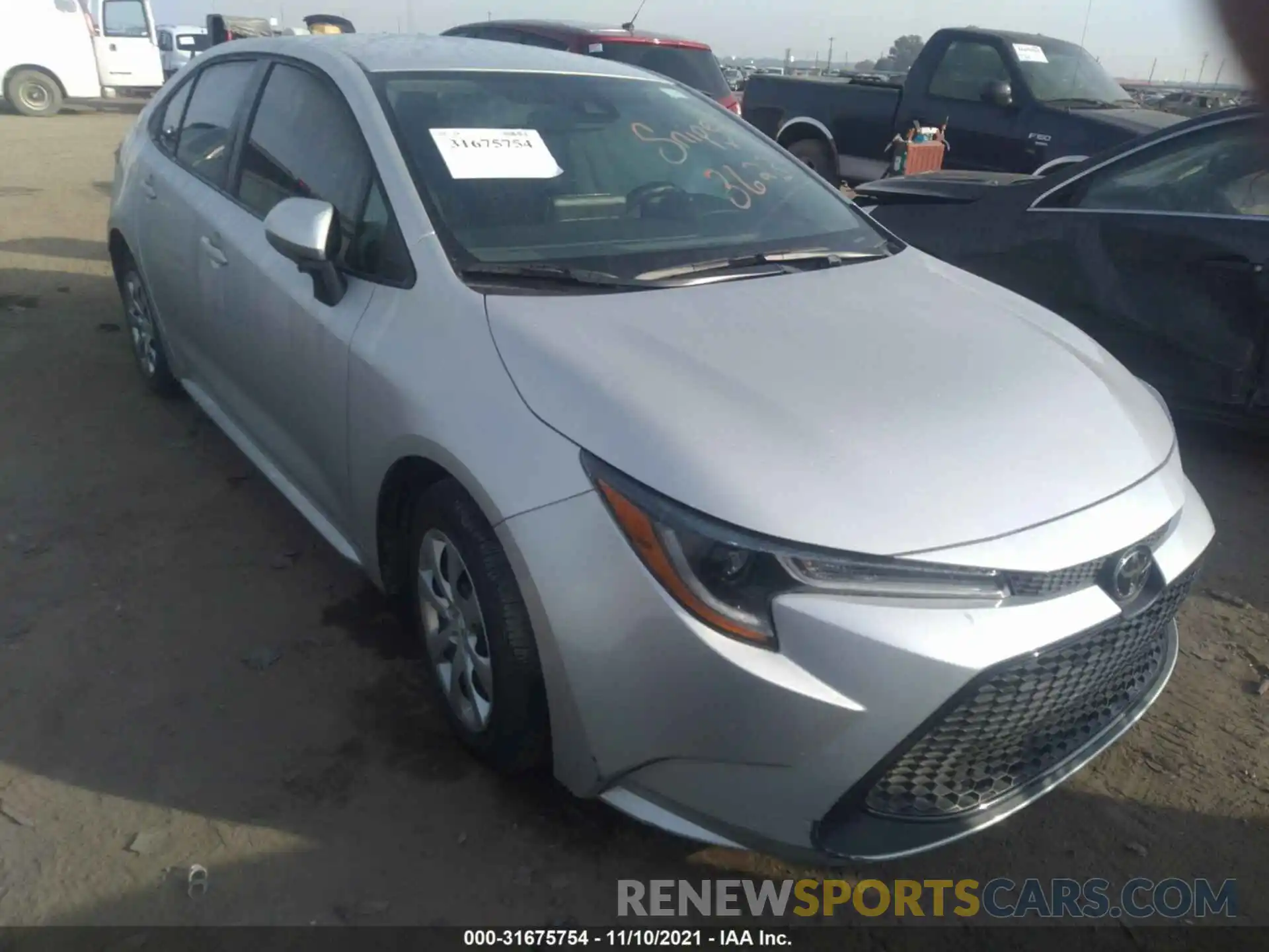 1 Photograph of a damaged car 5YFEPMAE0MP223623 TOYOTA COROLLA 2021