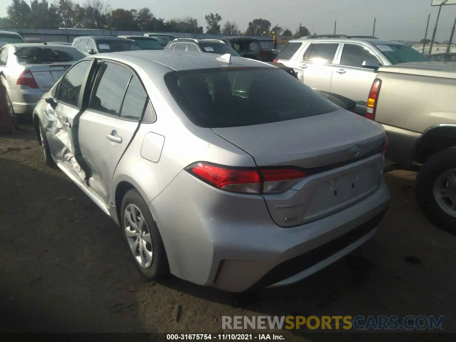 3 Photograph of a damaged car 5YFEPMAE0MP223623 TOYOTA COROLLA 2021