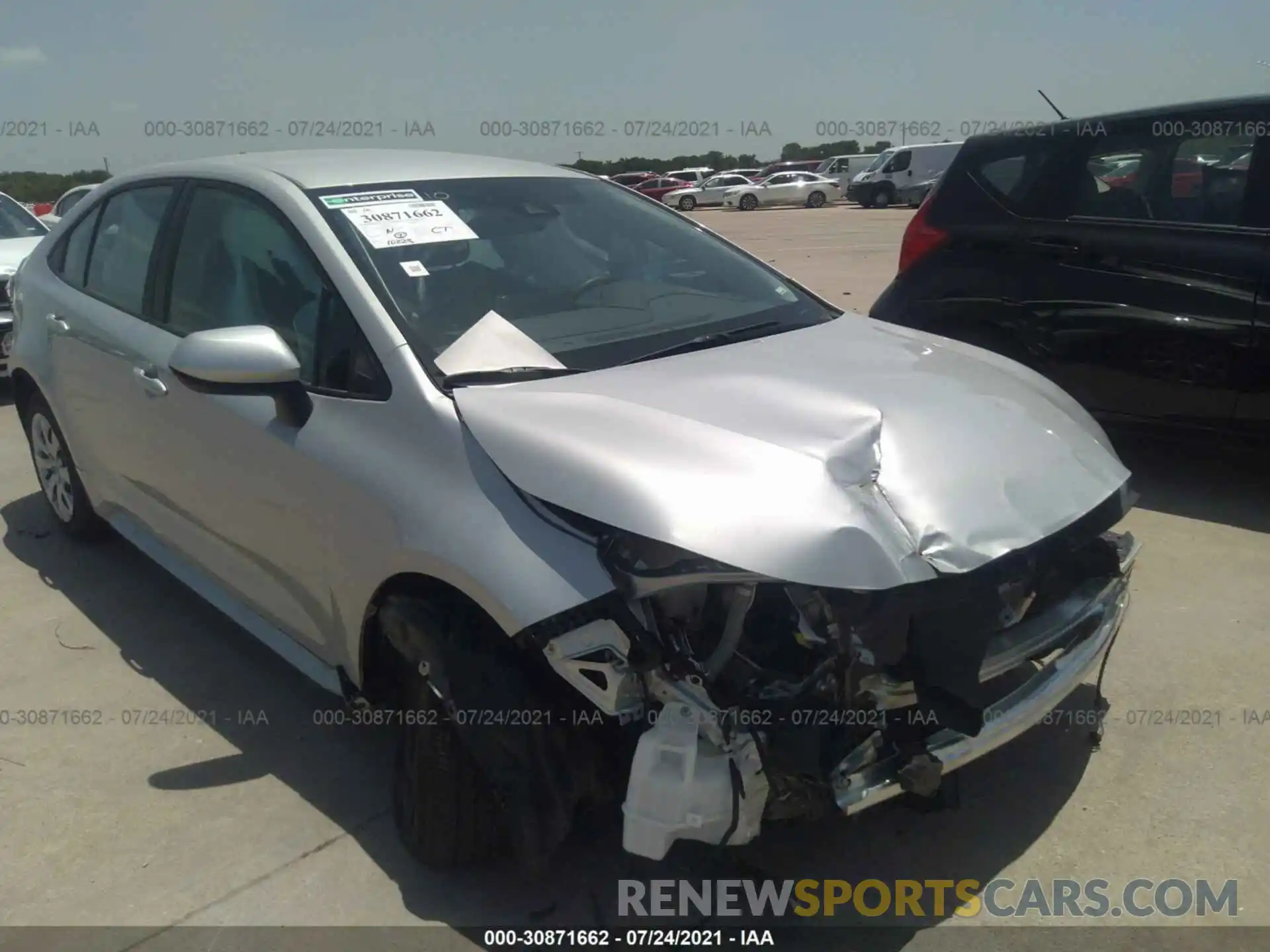 1 Photograph of a damaged car 5YFEPMAE0MP224660 TOYOTA COROLLA 2021