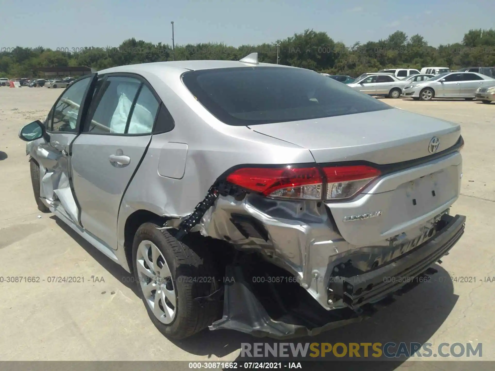 3 Photograph of a damaged car 5YFEPMAE0MP224660 TOYOTA COROLLA 2021